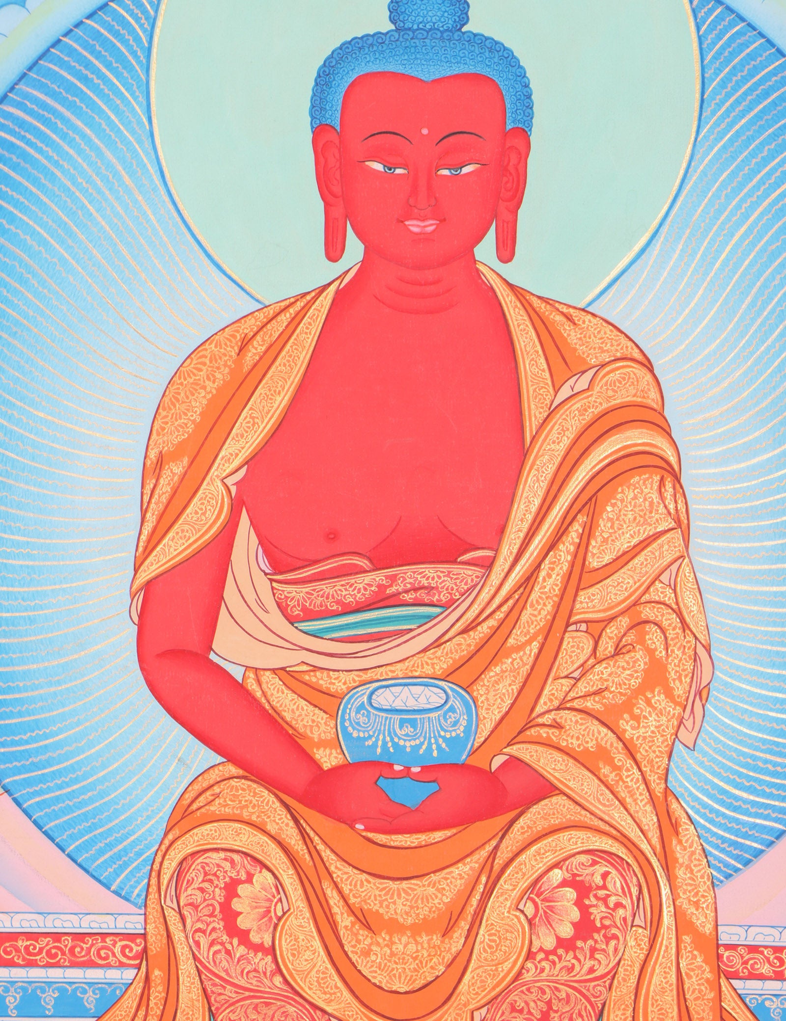 Amitabha Buddha Thangka - Tibetan Painting