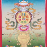 Asthamangal Thangka for  spiritual guidance and protection. 