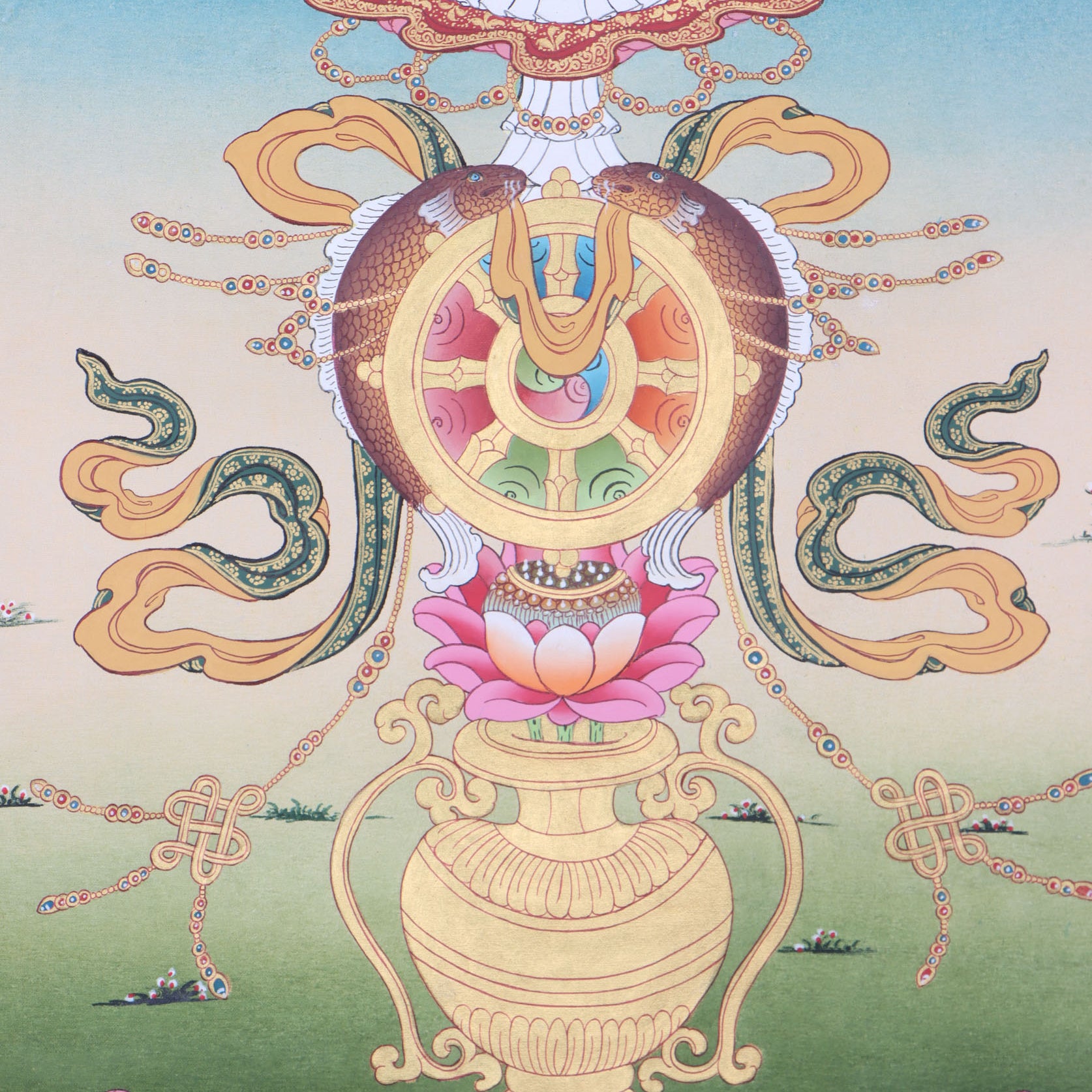 Asthamangal Thangka for spiritual guidance and protection.