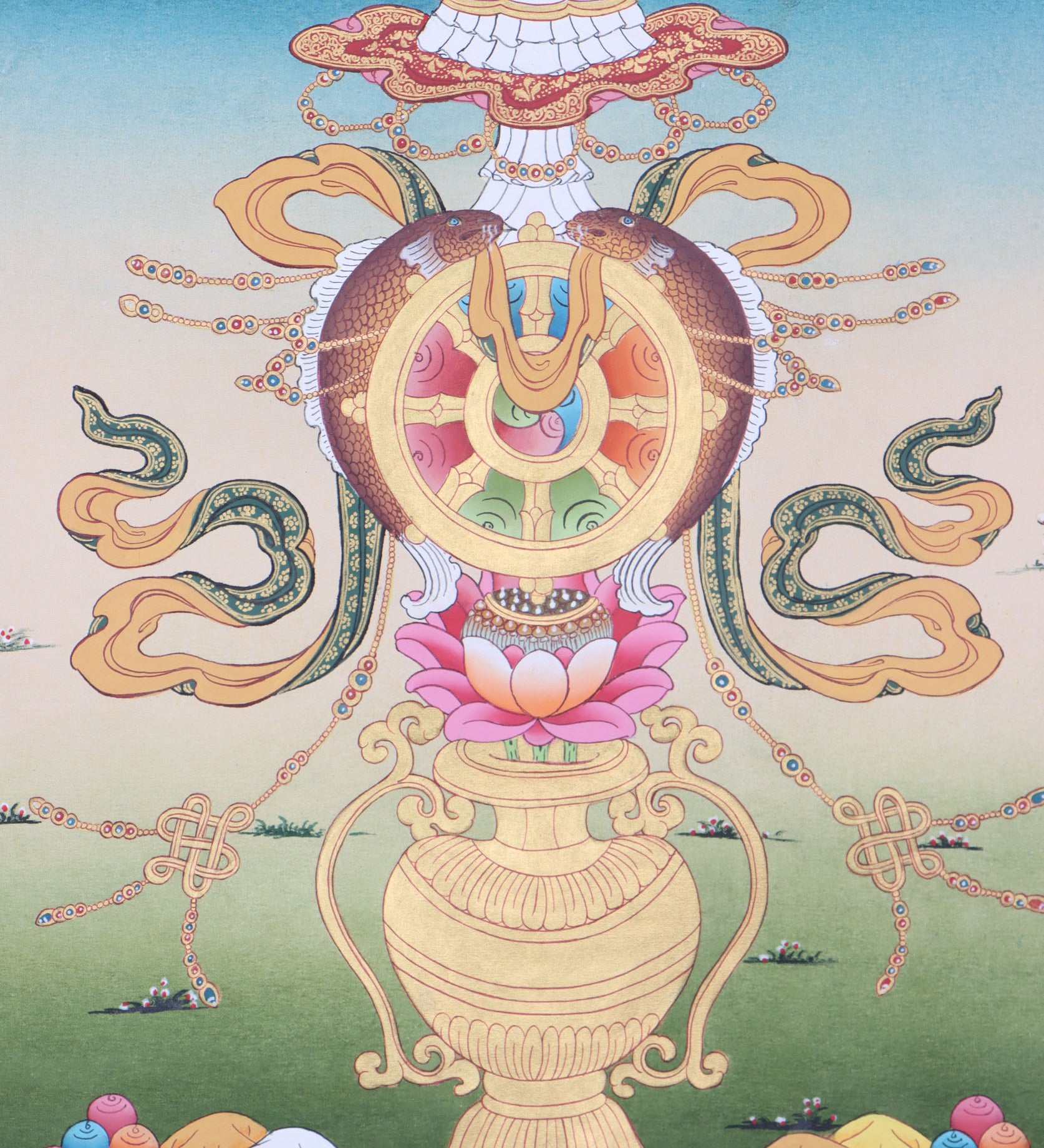 Asthamangal Thangka for spiritual guidance and protection.