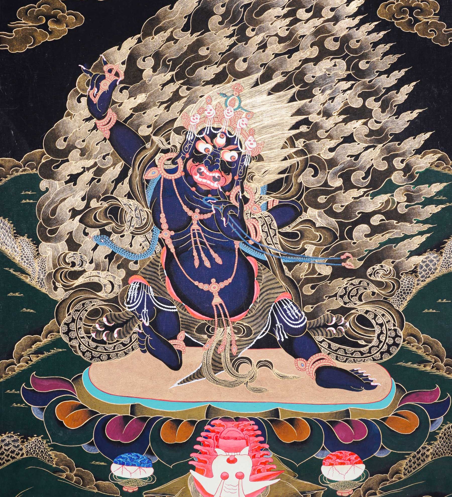 Vajrapani Thangka Painting