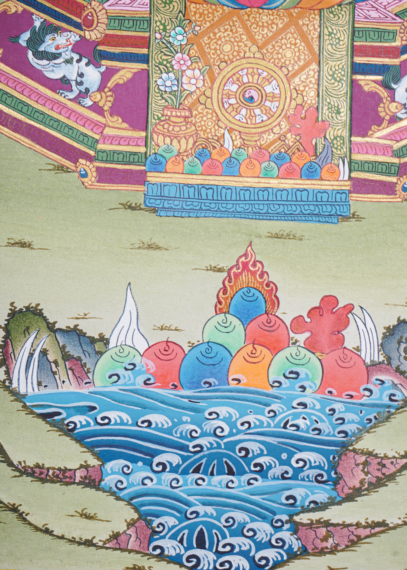 Vajradhara Thangka for spirituality and meditation 