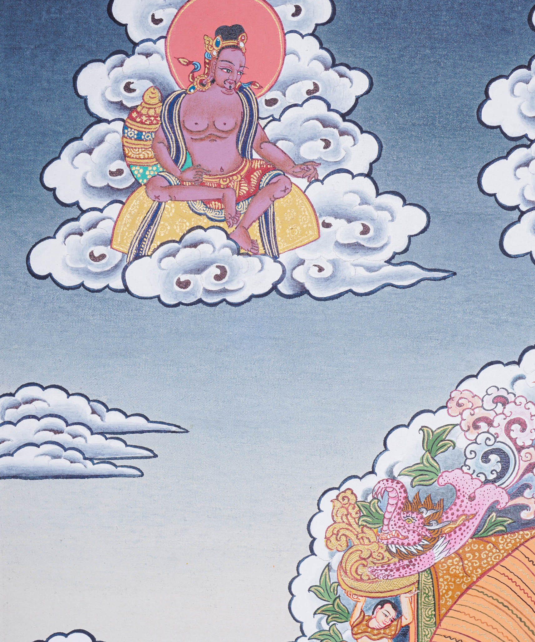 Vajradhara Thangka for spirituality and meditation 