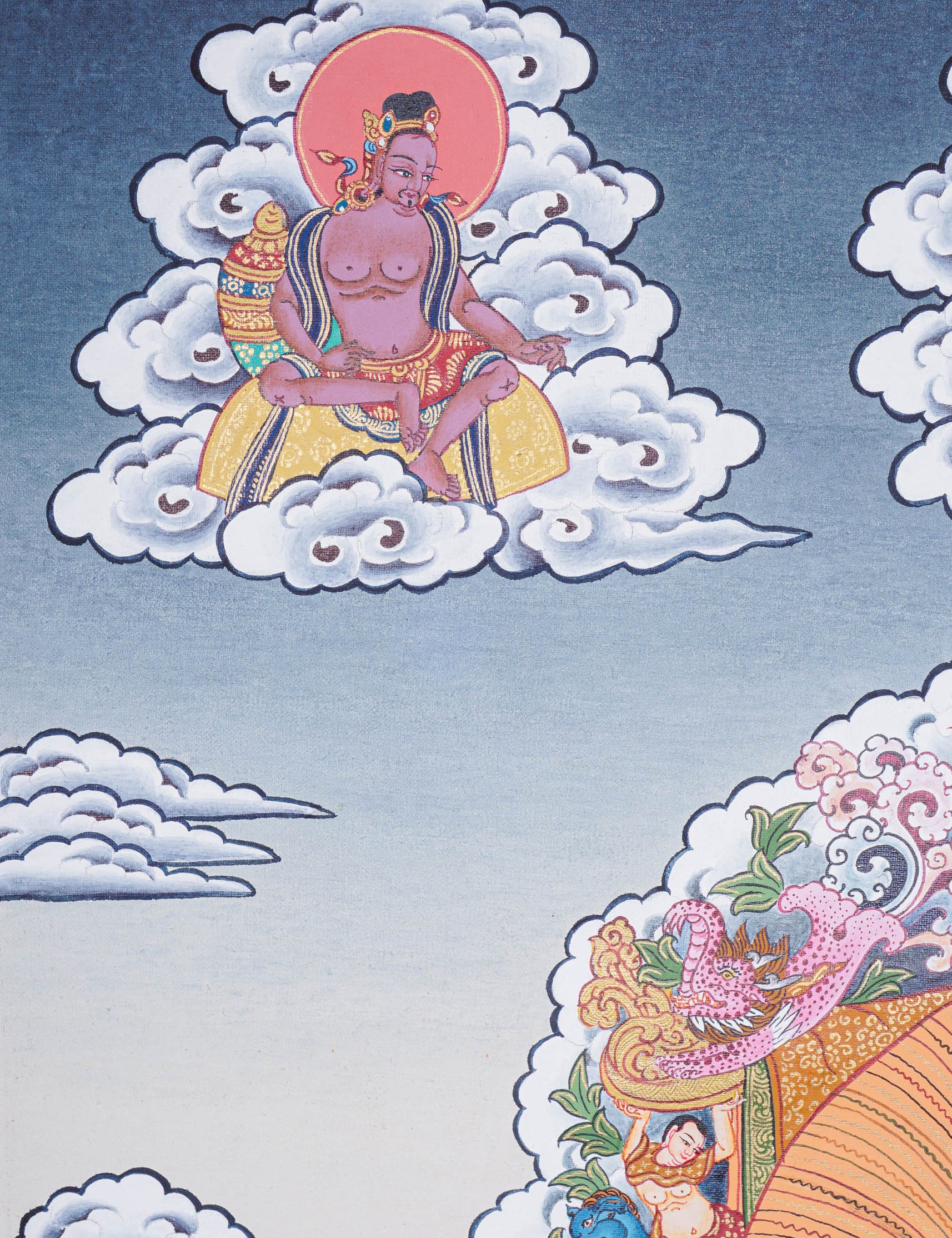 Vajradhara Thangka for spirituality and meditation 