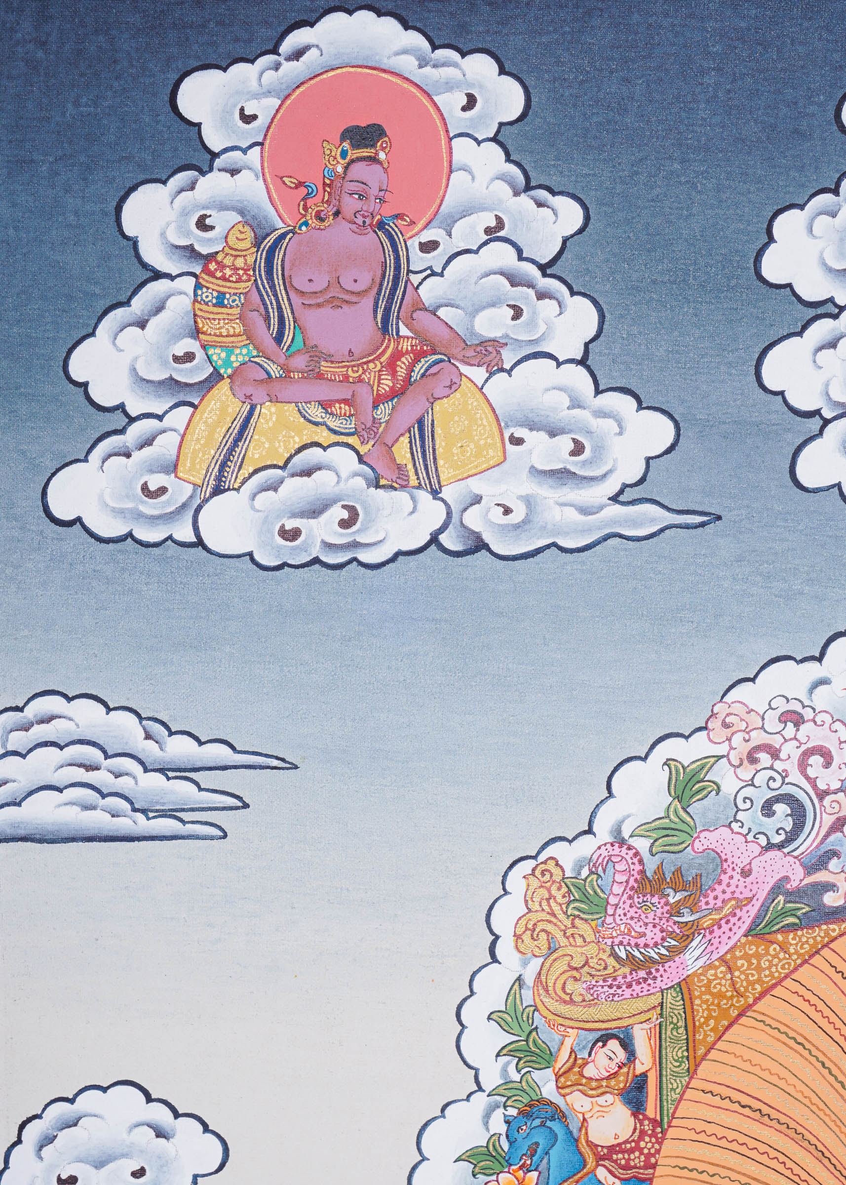 Vajradhara Thangka for spirituality and meditation 