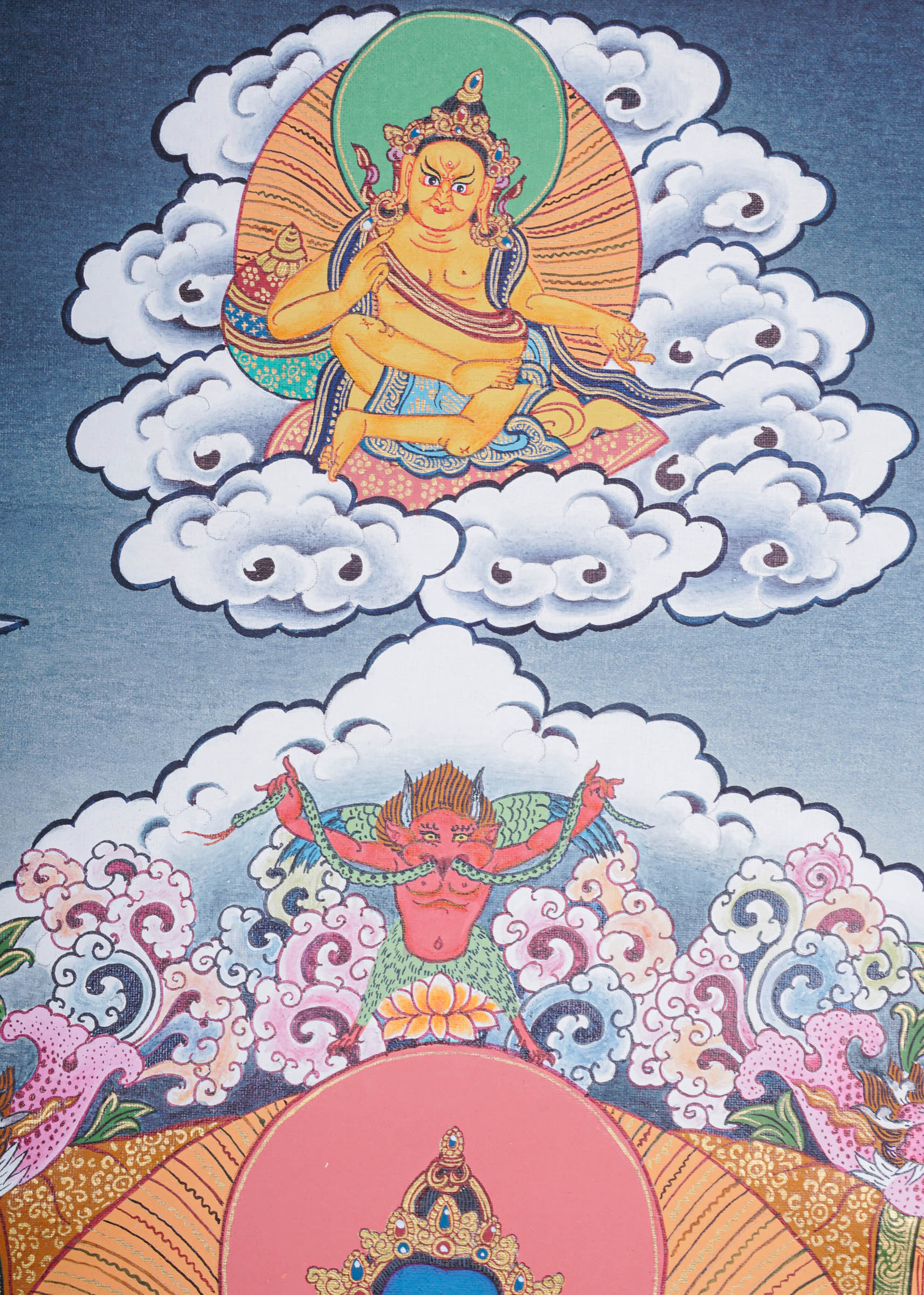 Vajradhara Thangka for spirituality and meditation 