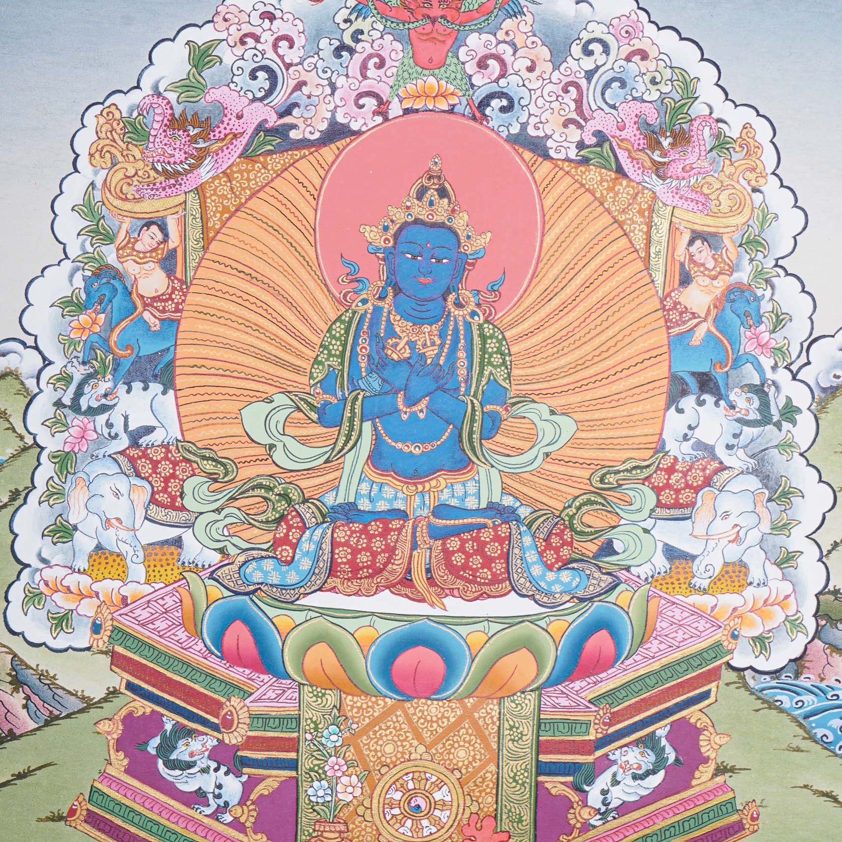 Vajradhara Thangka for spirituality and meditation 