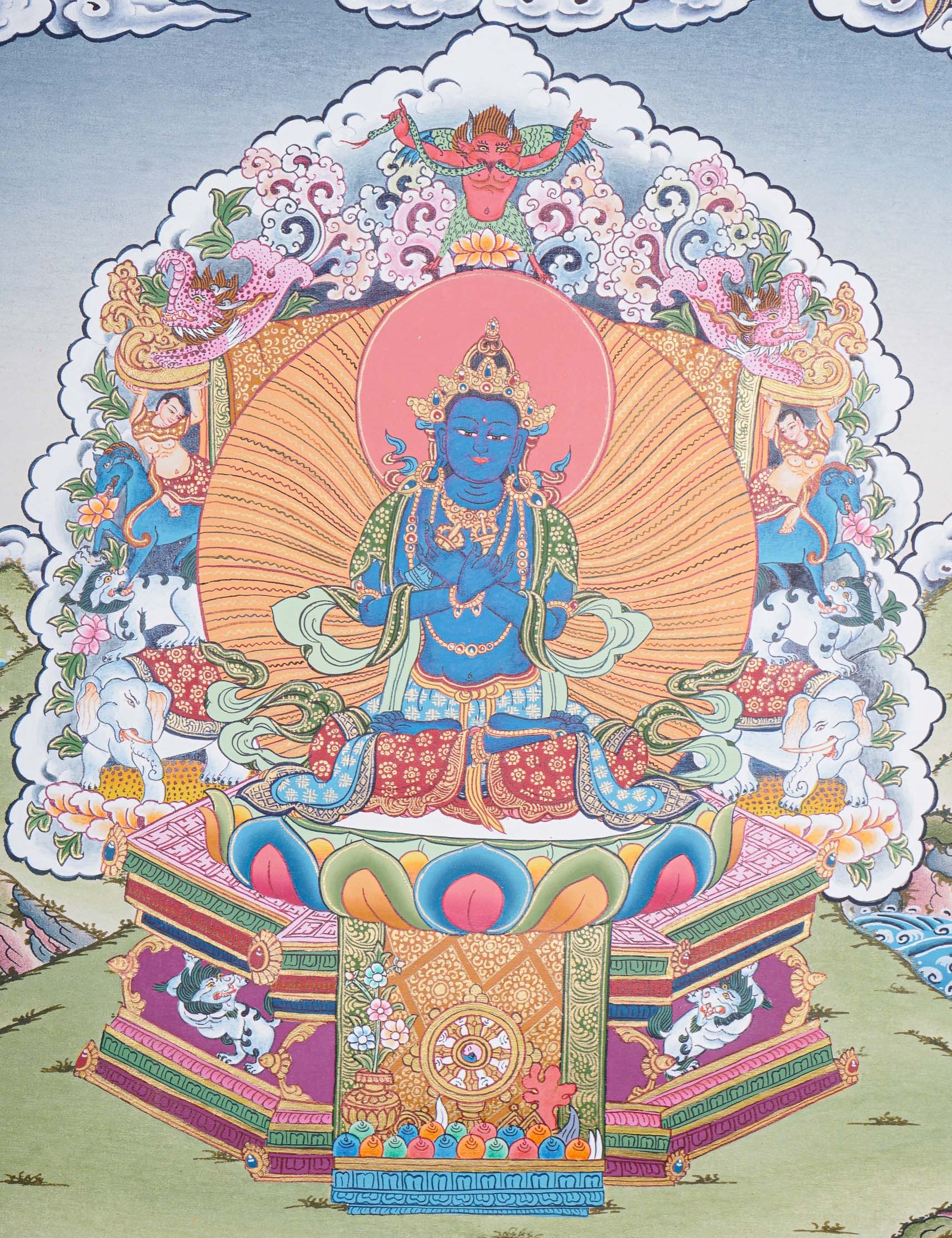 Vajradhara Thangka for spirituality and meditation 