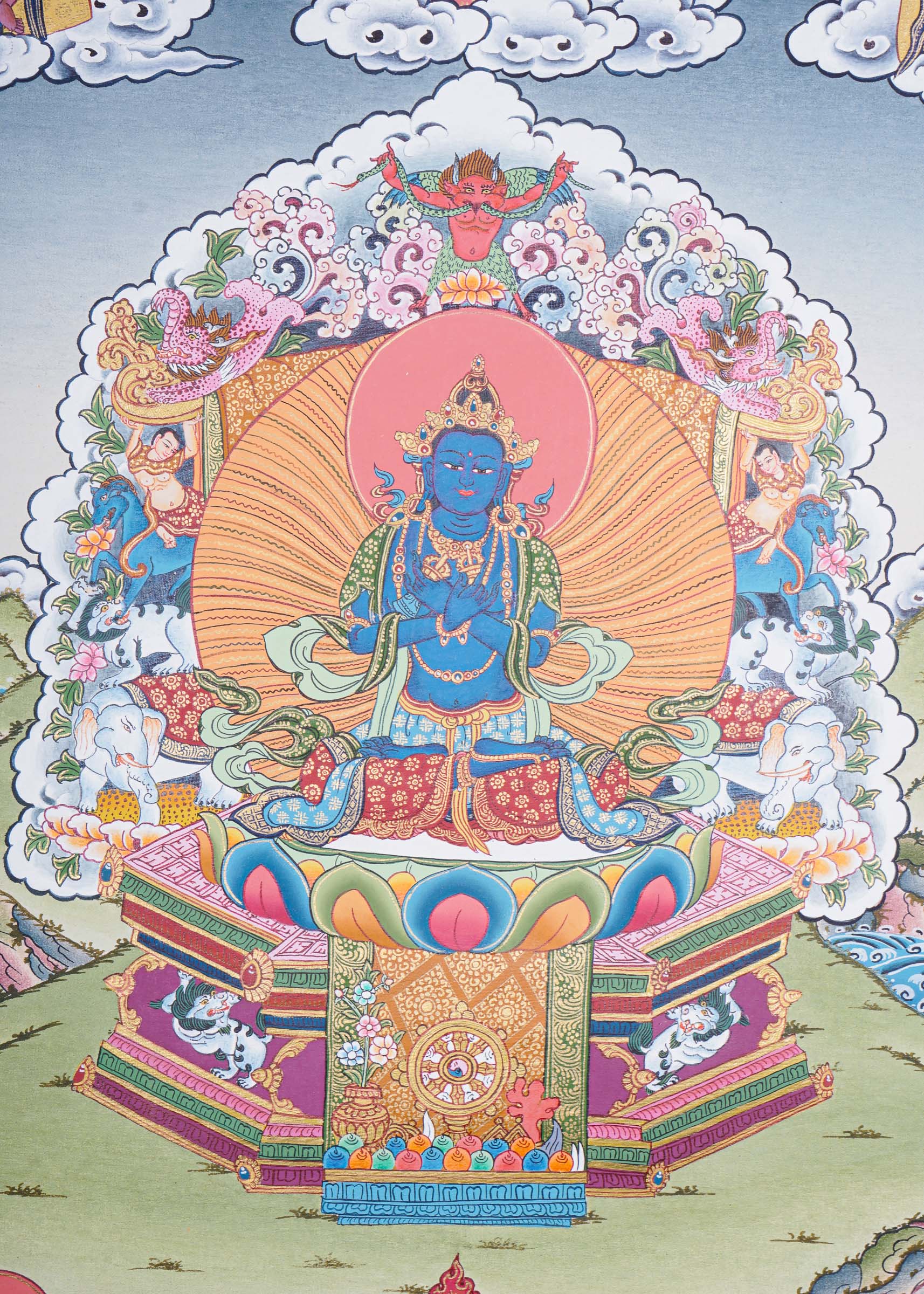 Vajradhara Thangka for spirituality and meditation 