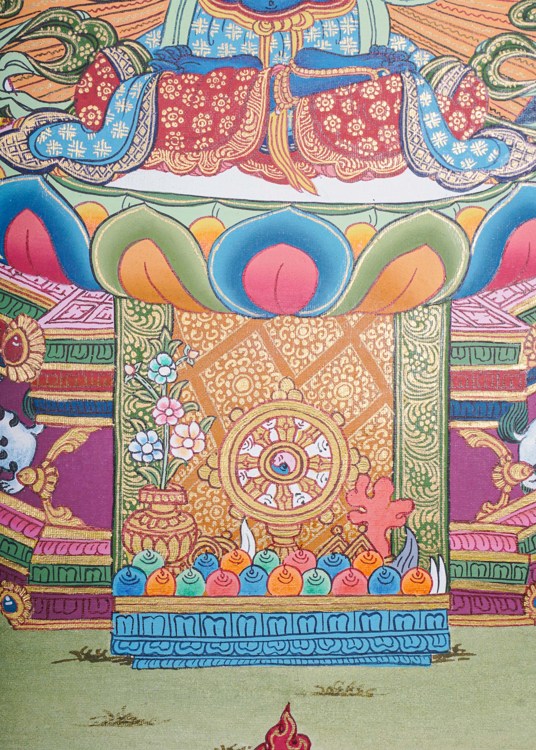 Vajradhara Thangka for spirituality and meditation 