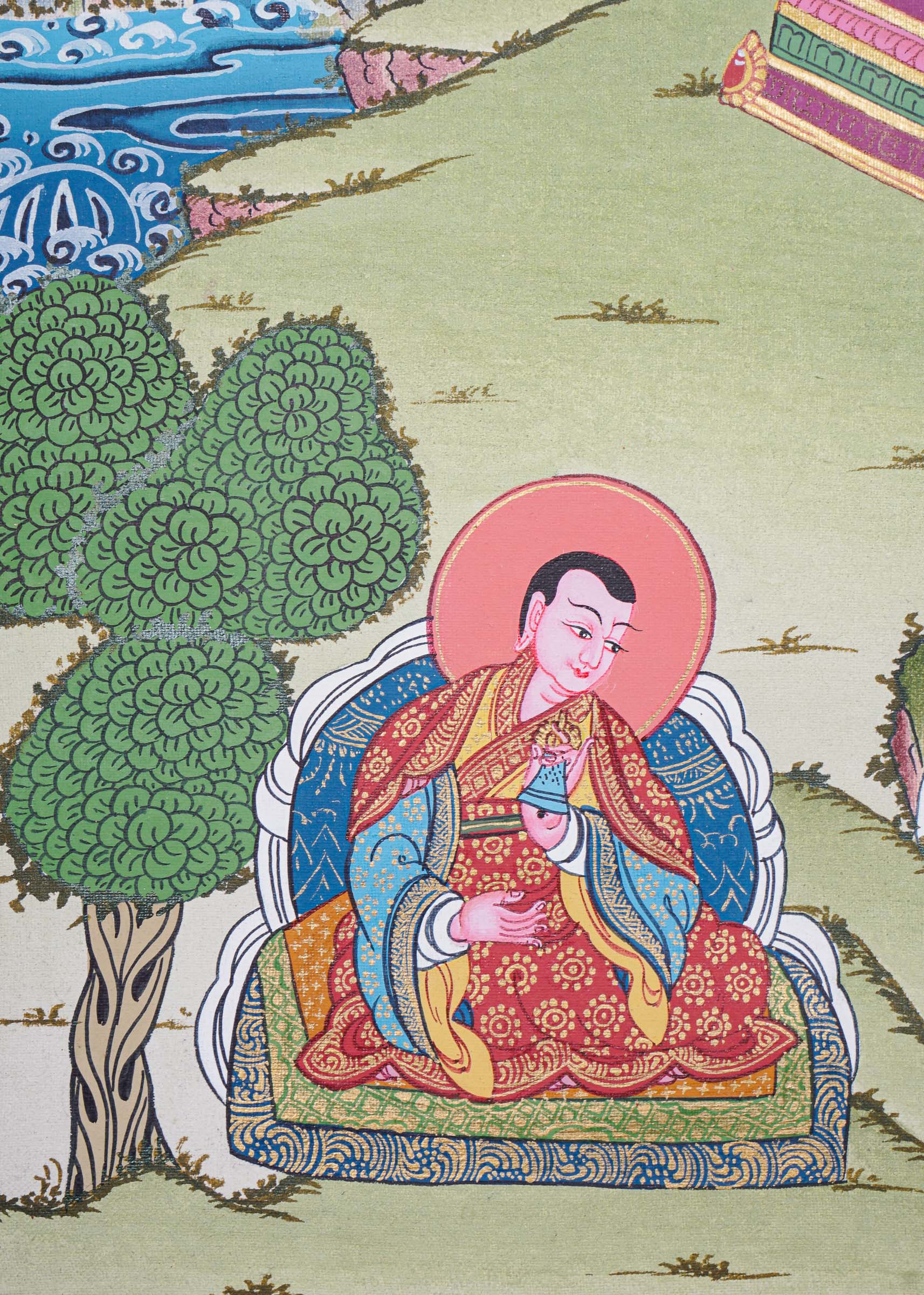 Vajradhara Thangka for spirituality and meditation 