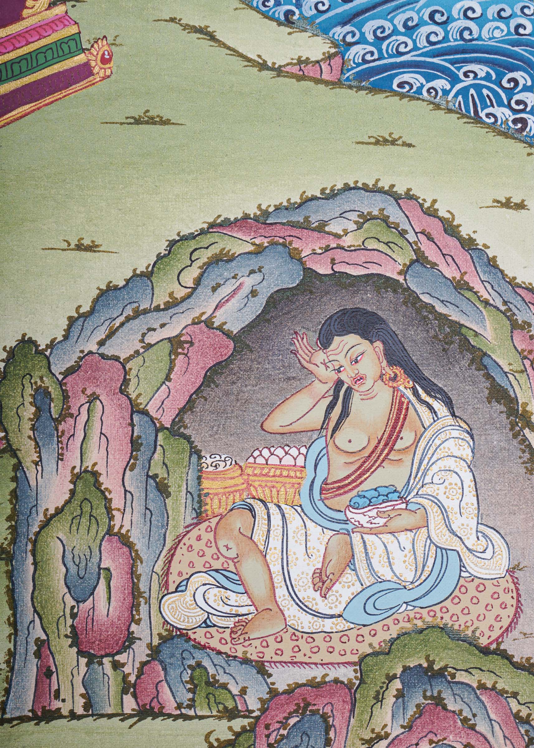 Vajradhara Thangka for spirituality and meditation 