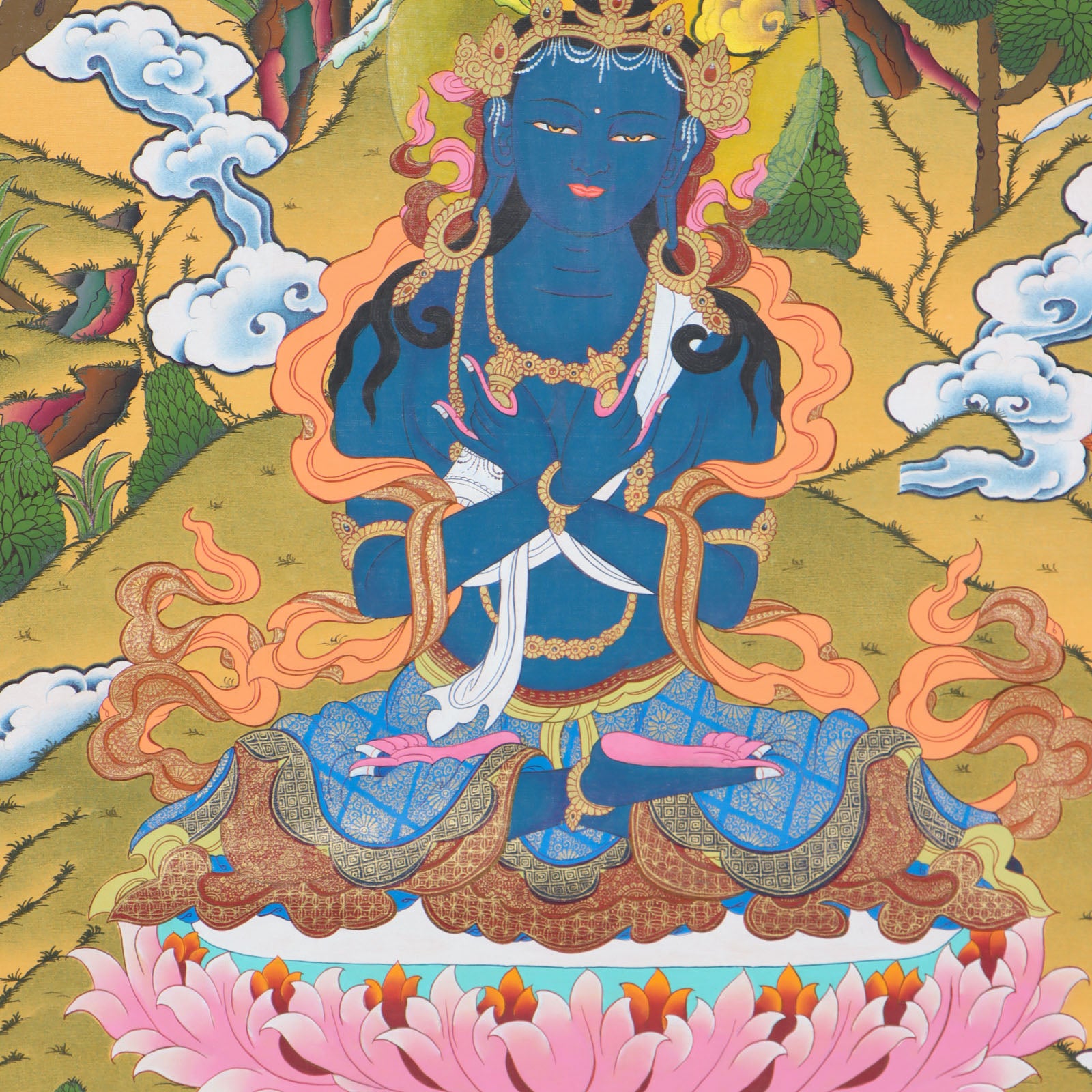 Vajradhara Thangka for wisdom in the path to enlightenment.