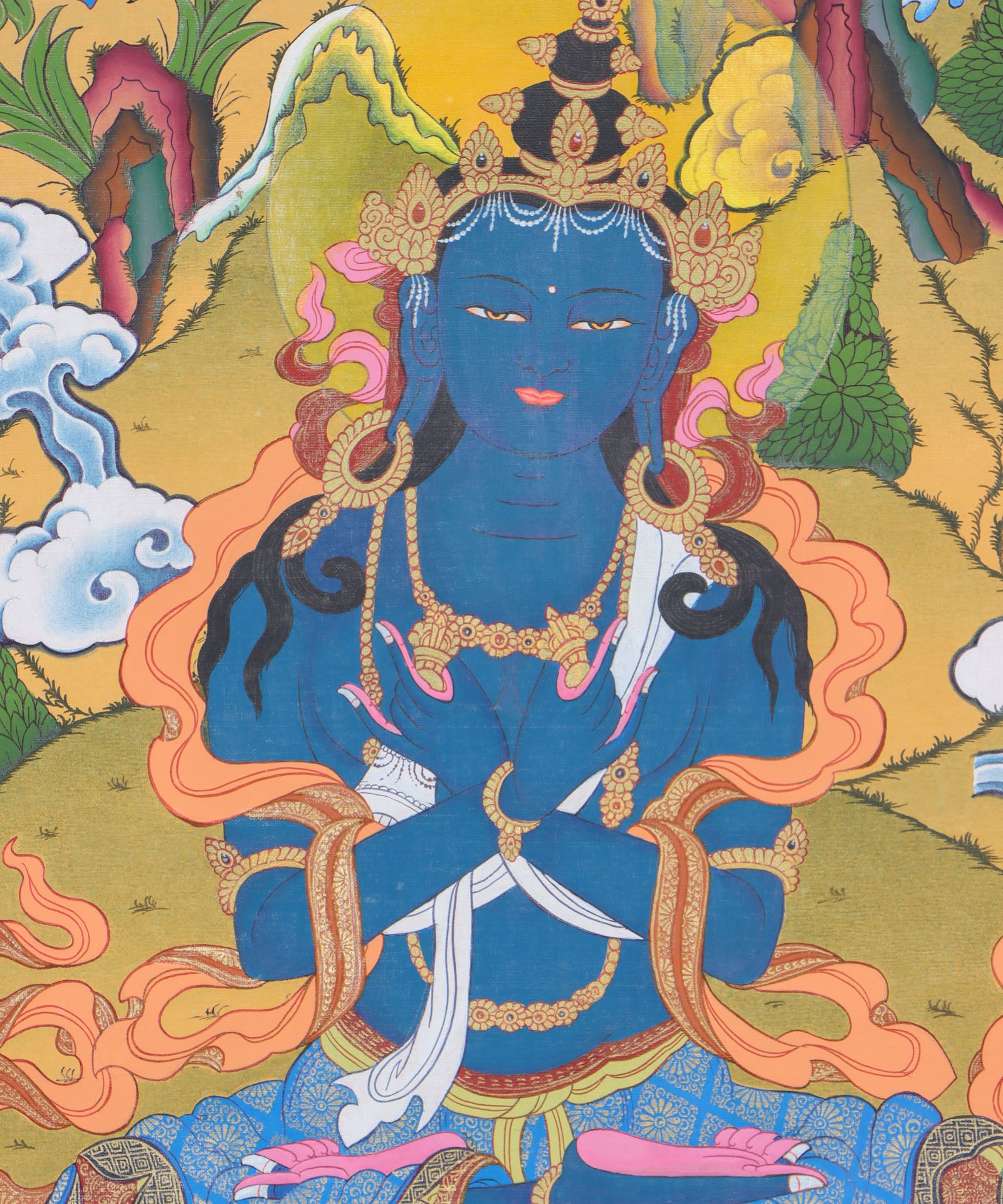 Bajradhara Thangka for wisdom in the path to enlightenment.