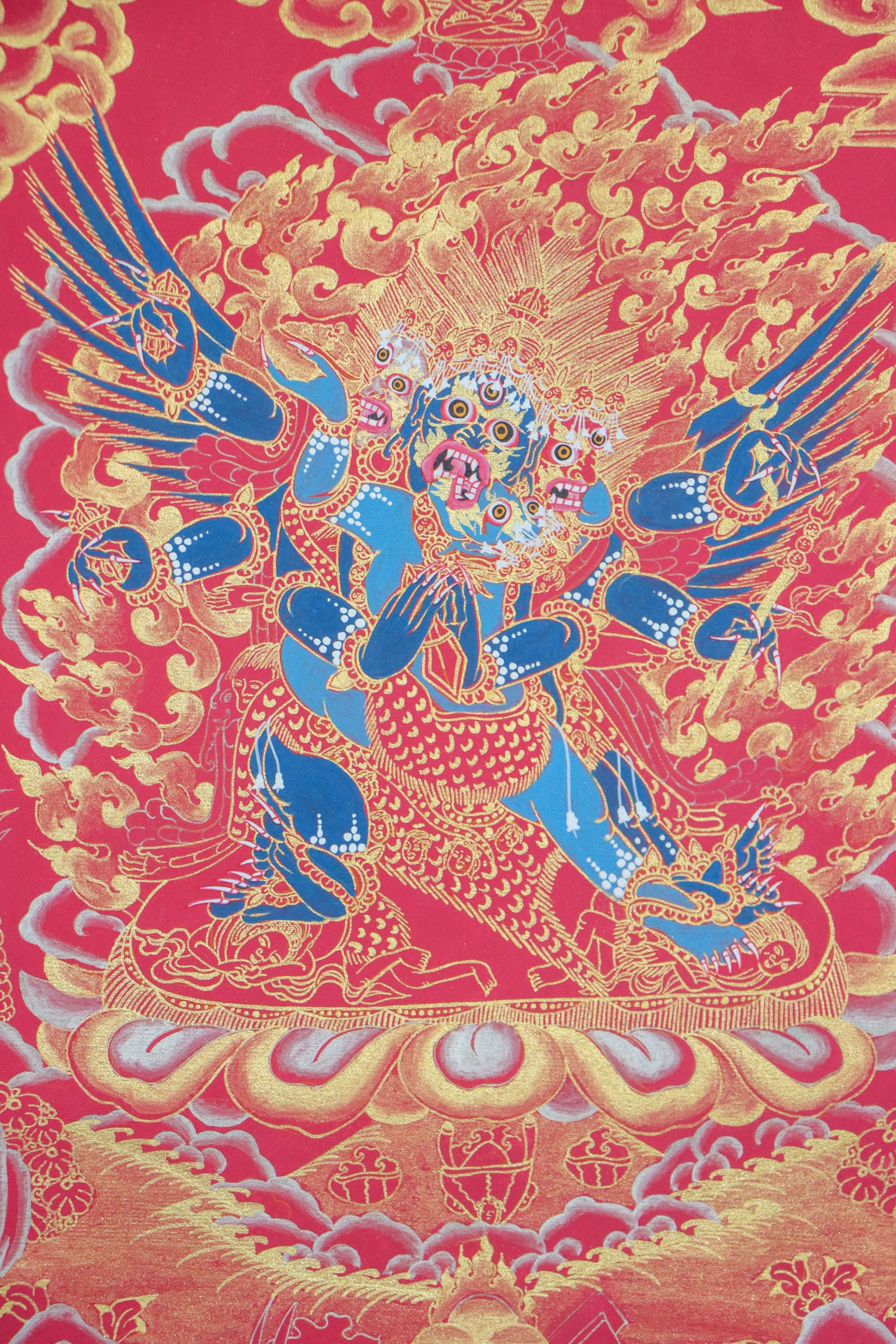 A Wrathful Deity Vajrakilaya Thangka Art - Shop Online