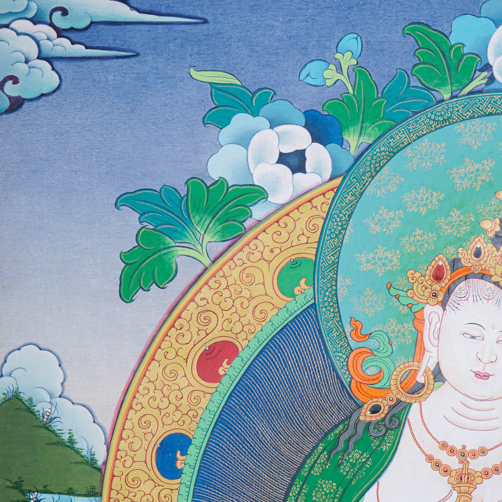 Vajrasattva Thangka Painting - Tibetan Art