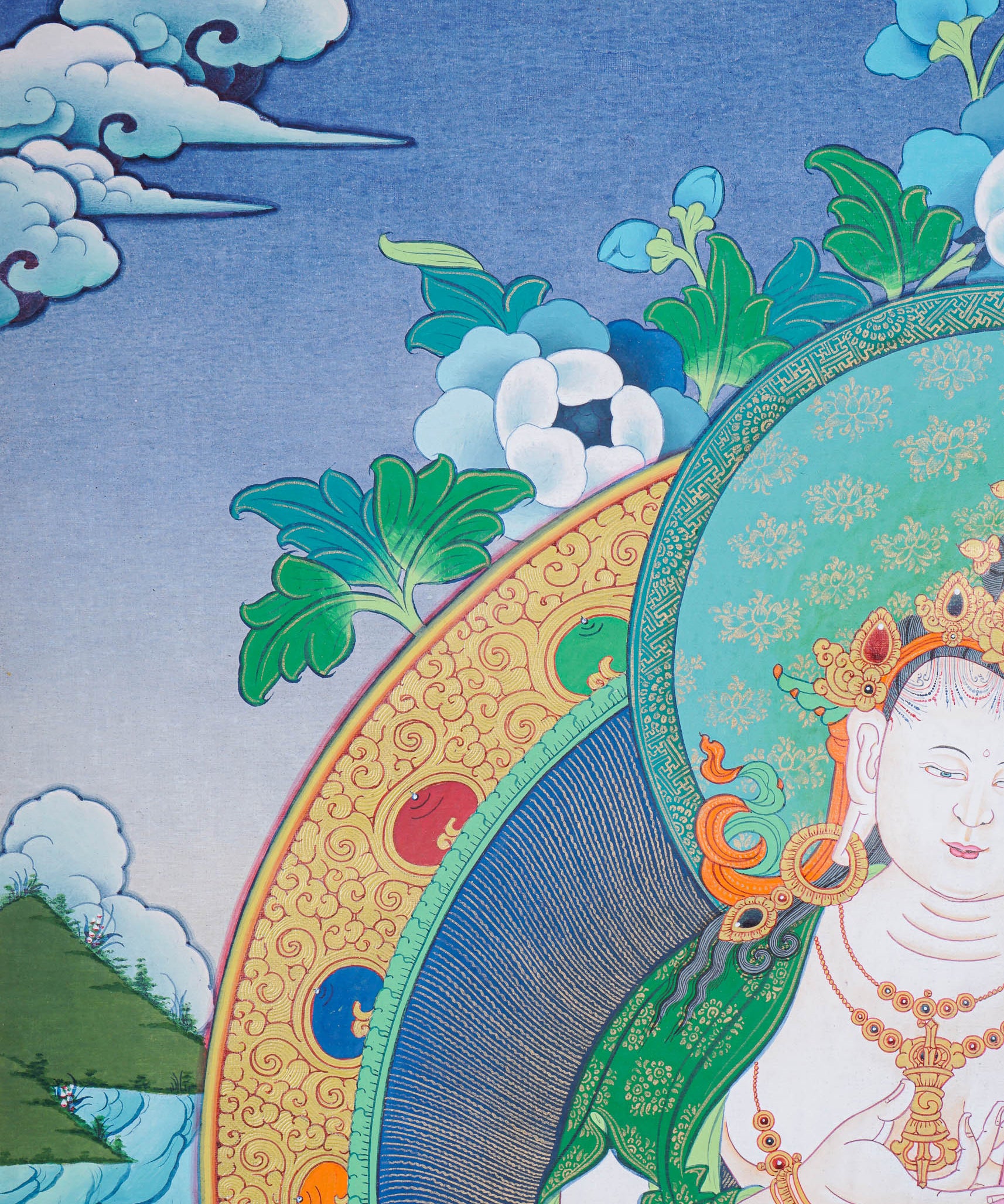 Vajrasattva Thangka Painting - Tibetan Art