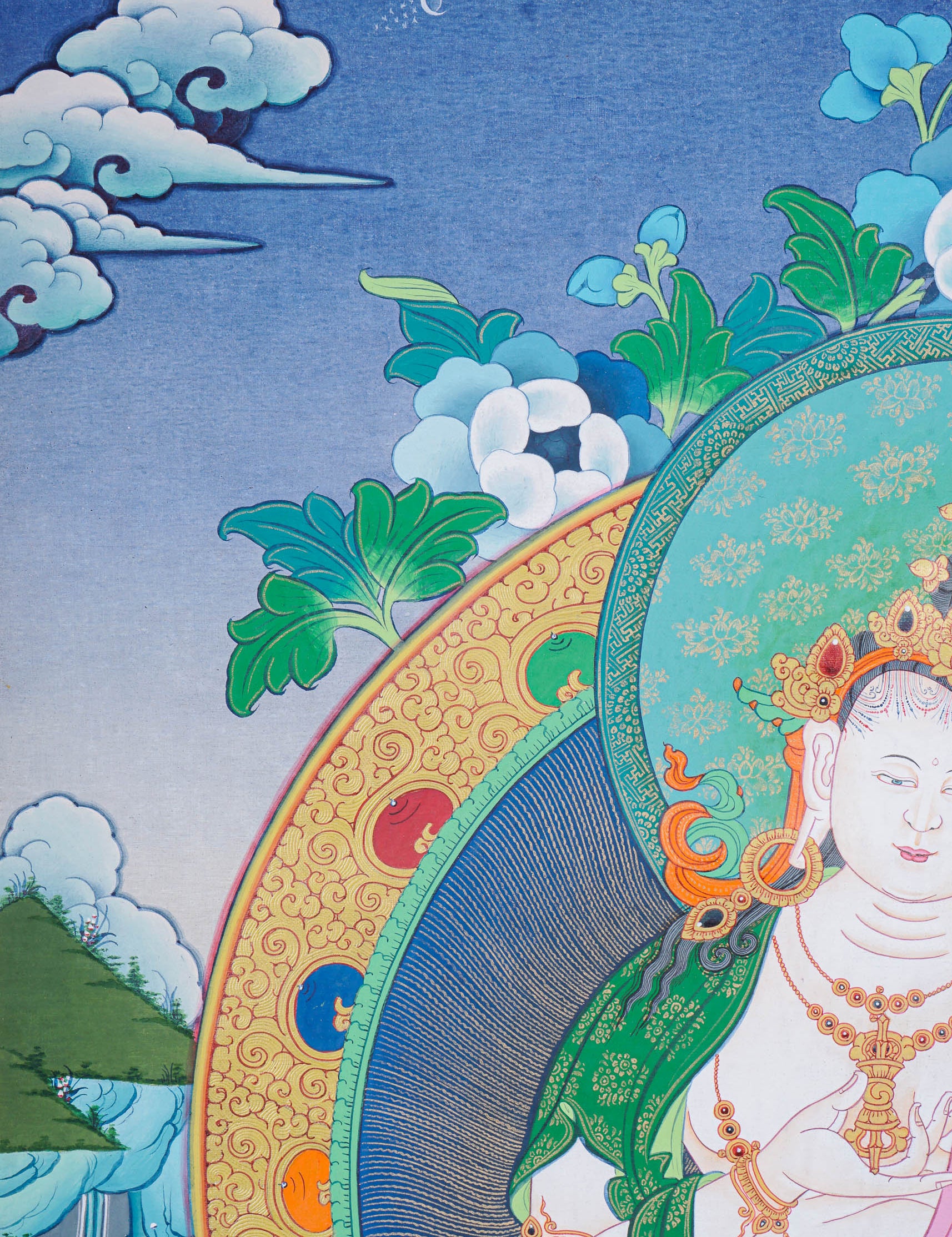 Vajrasattva Thangka Painting - Tibetan Art