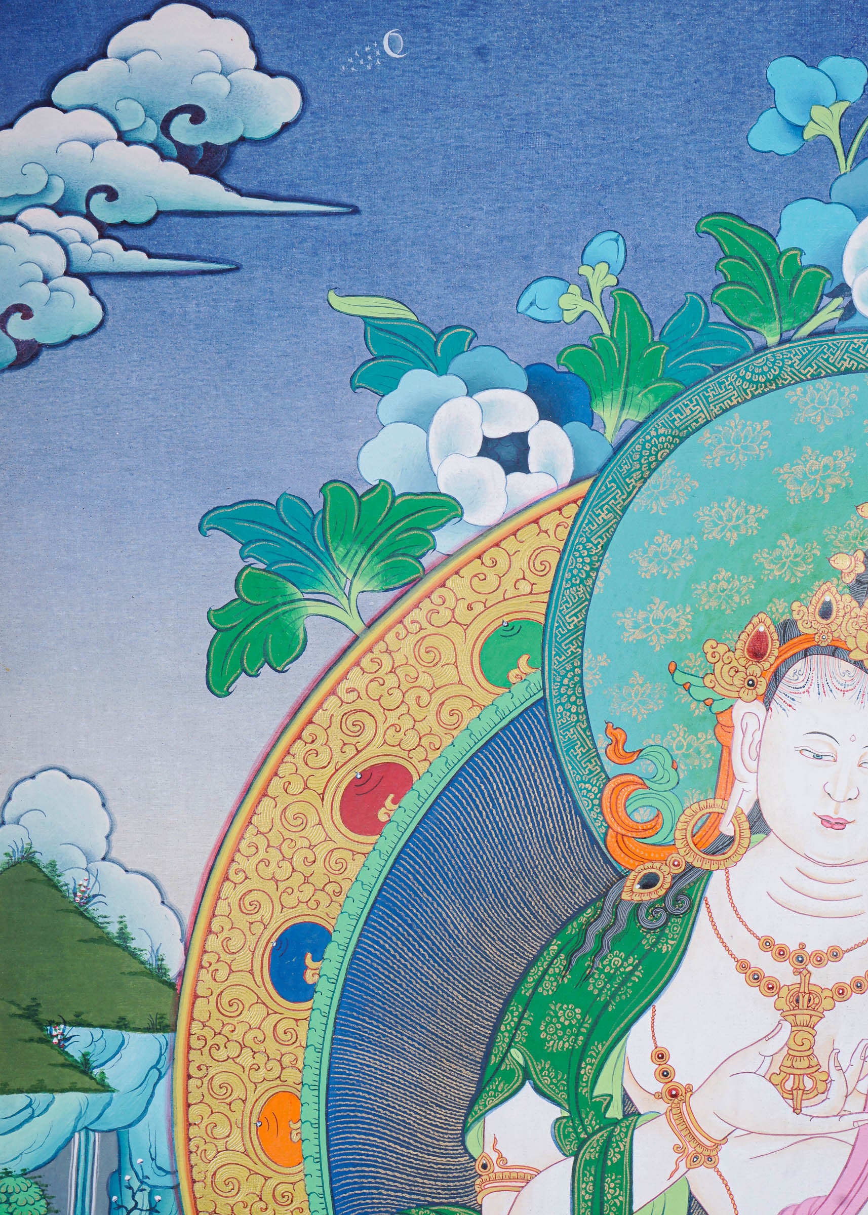 Vajrasattva Thangka Painting - Tibetan Art