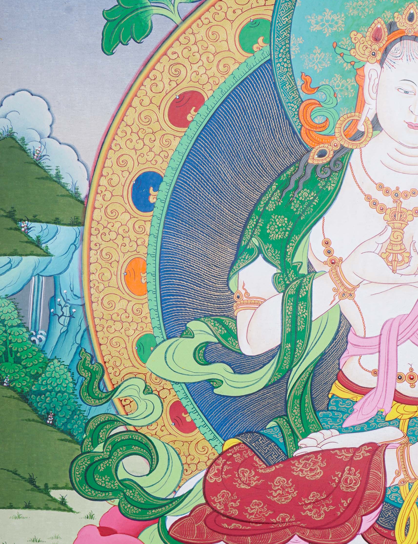 Vajrasattva Thangka Painting - Tibetan Art