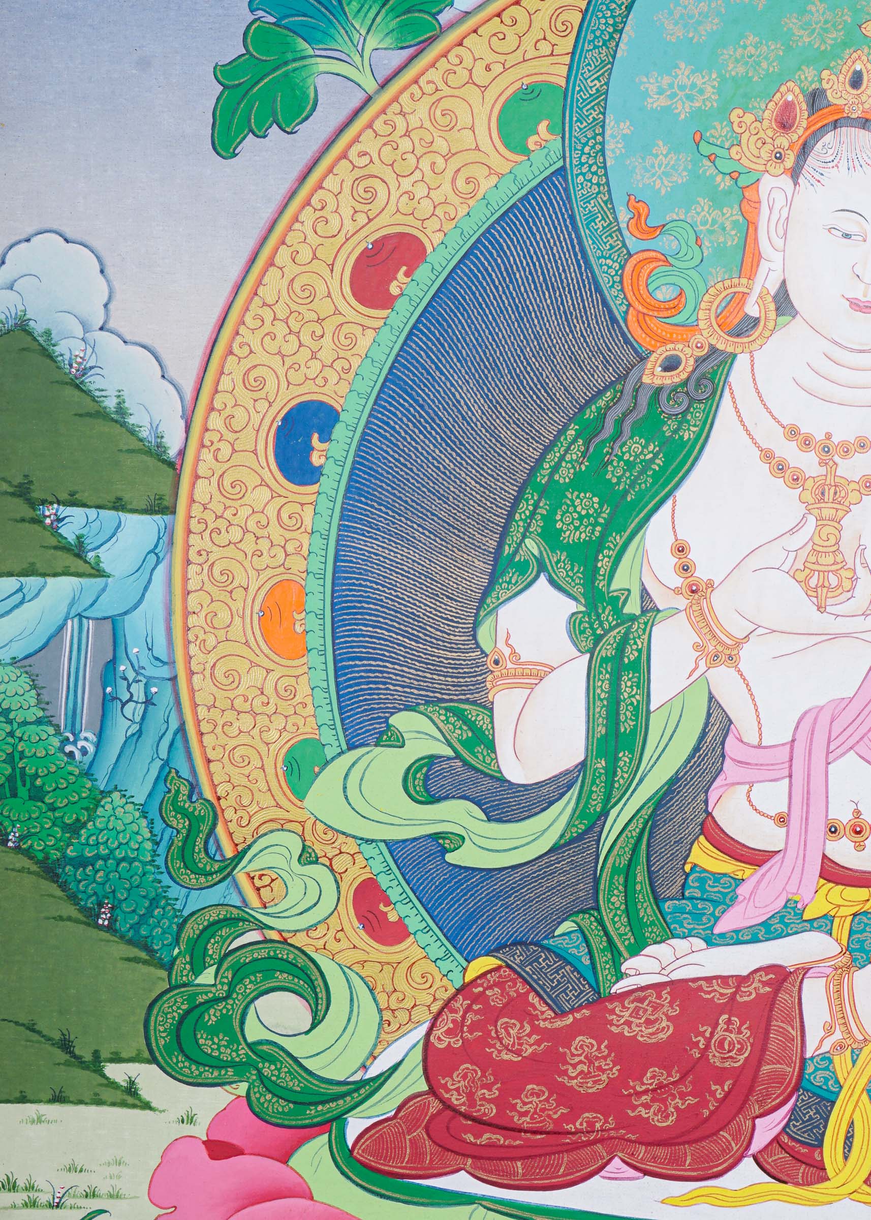 Vajrasattva Thangka Painting - Tibetan Art