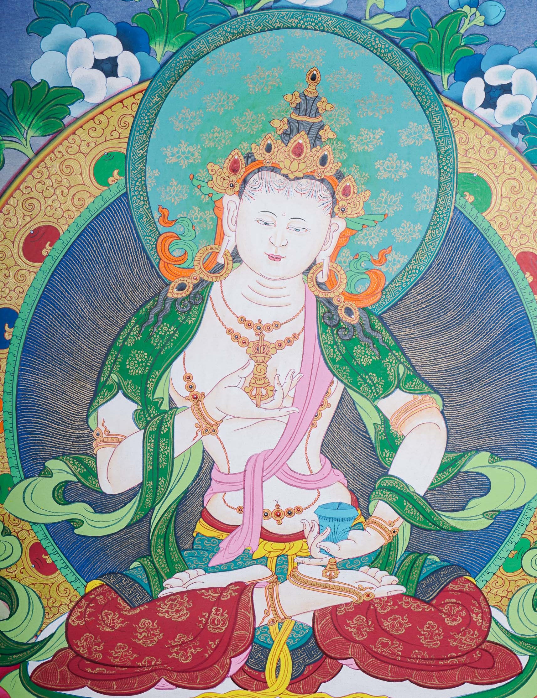 Vajrasattva Thangka Painting - Tibetan Art