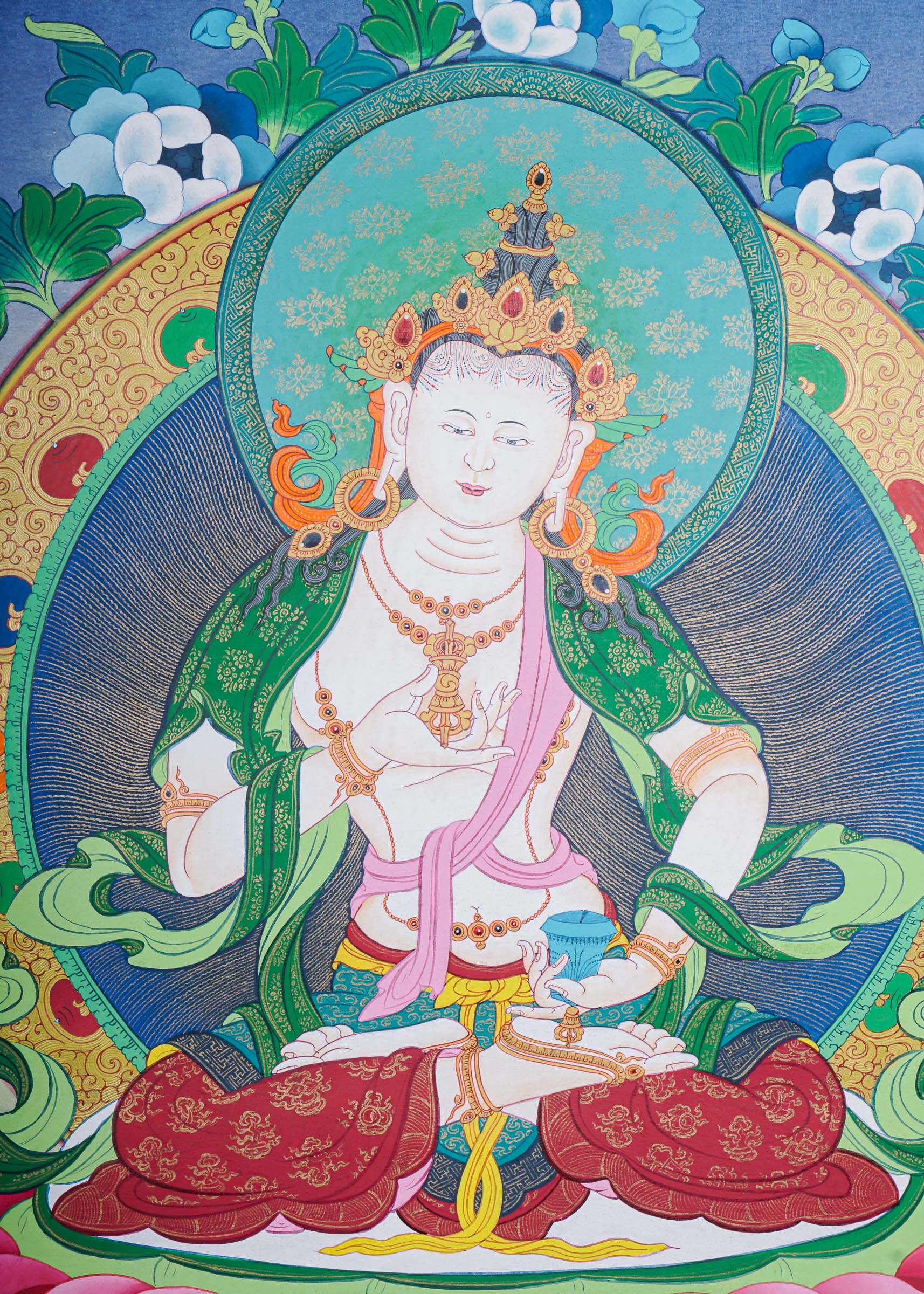 Vajrasattva Thangka Painting - Tibetan Art