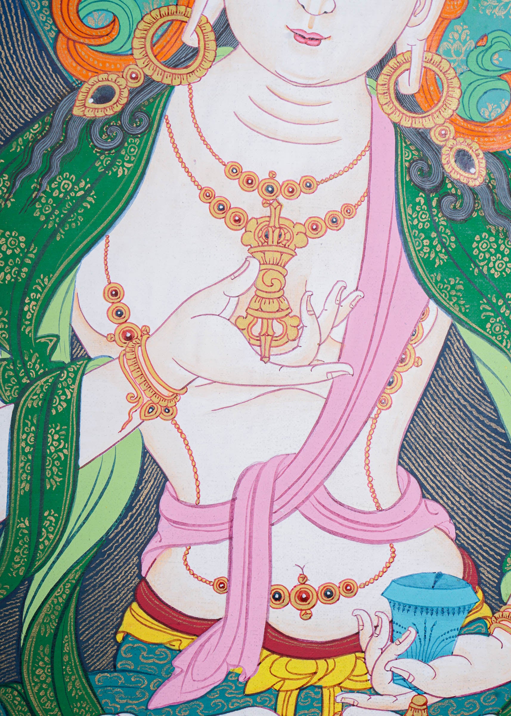 Vajrasattva Thangka Painting - Tibetan Art