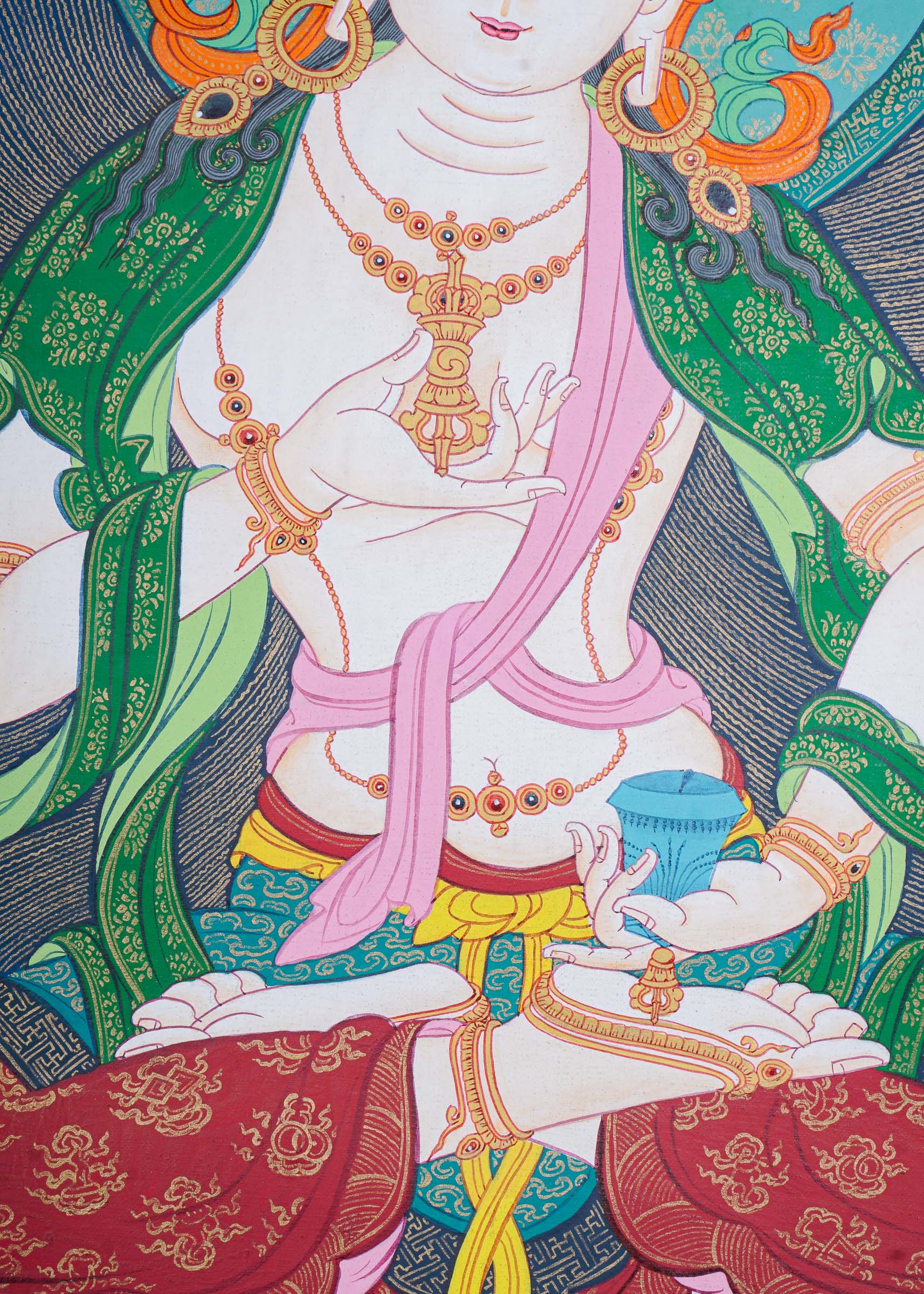 Vajrasattva Thangka Painting - Tibetan Art