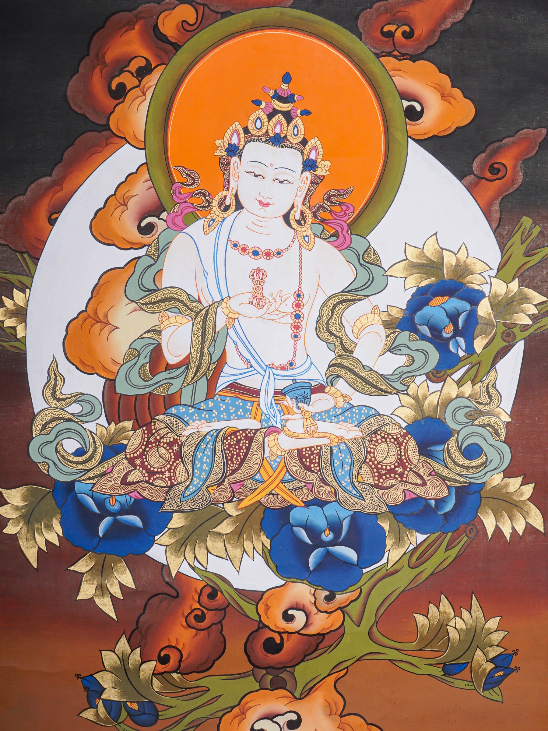 Vajrasattva Thangka - Tibetan Painting