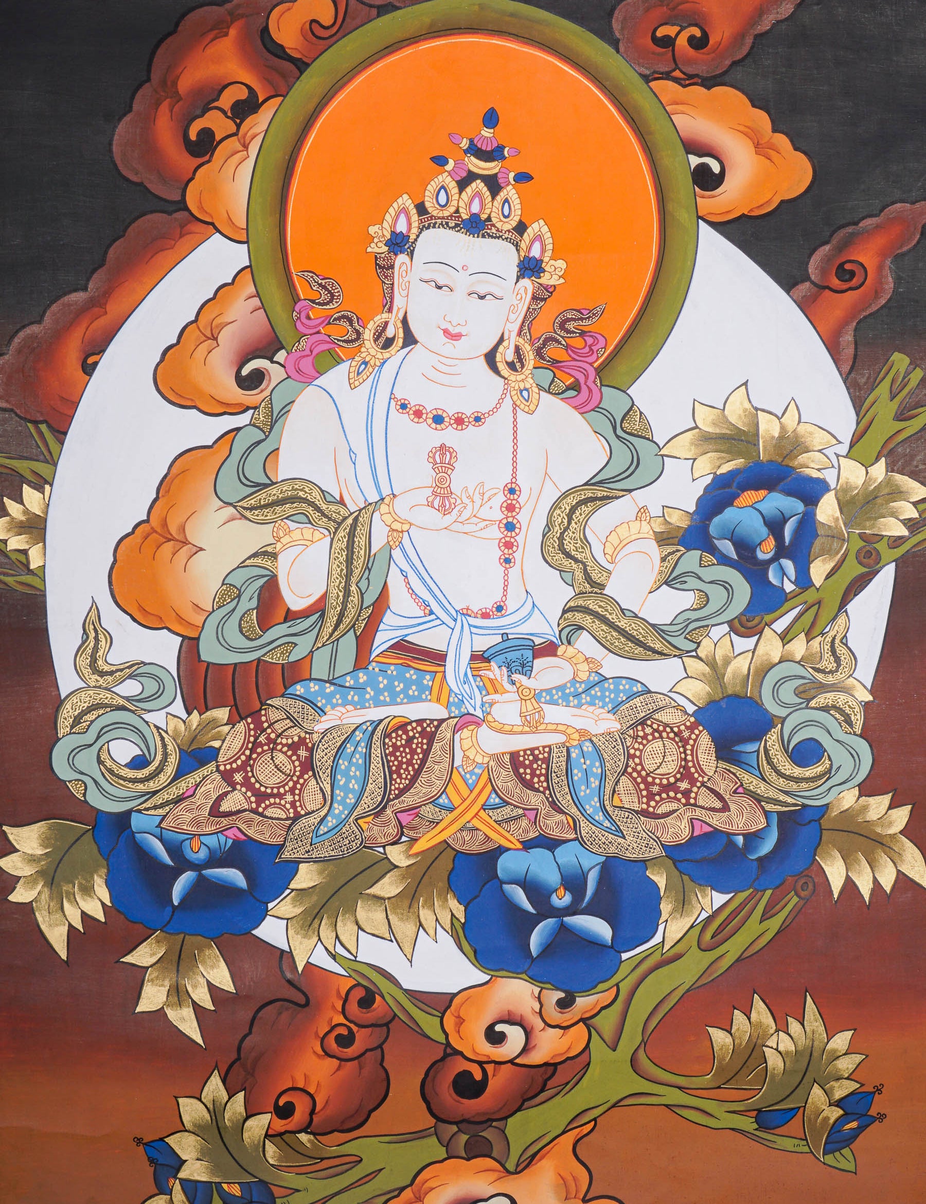 Vajrasattva Thangka - Tibetan Painting