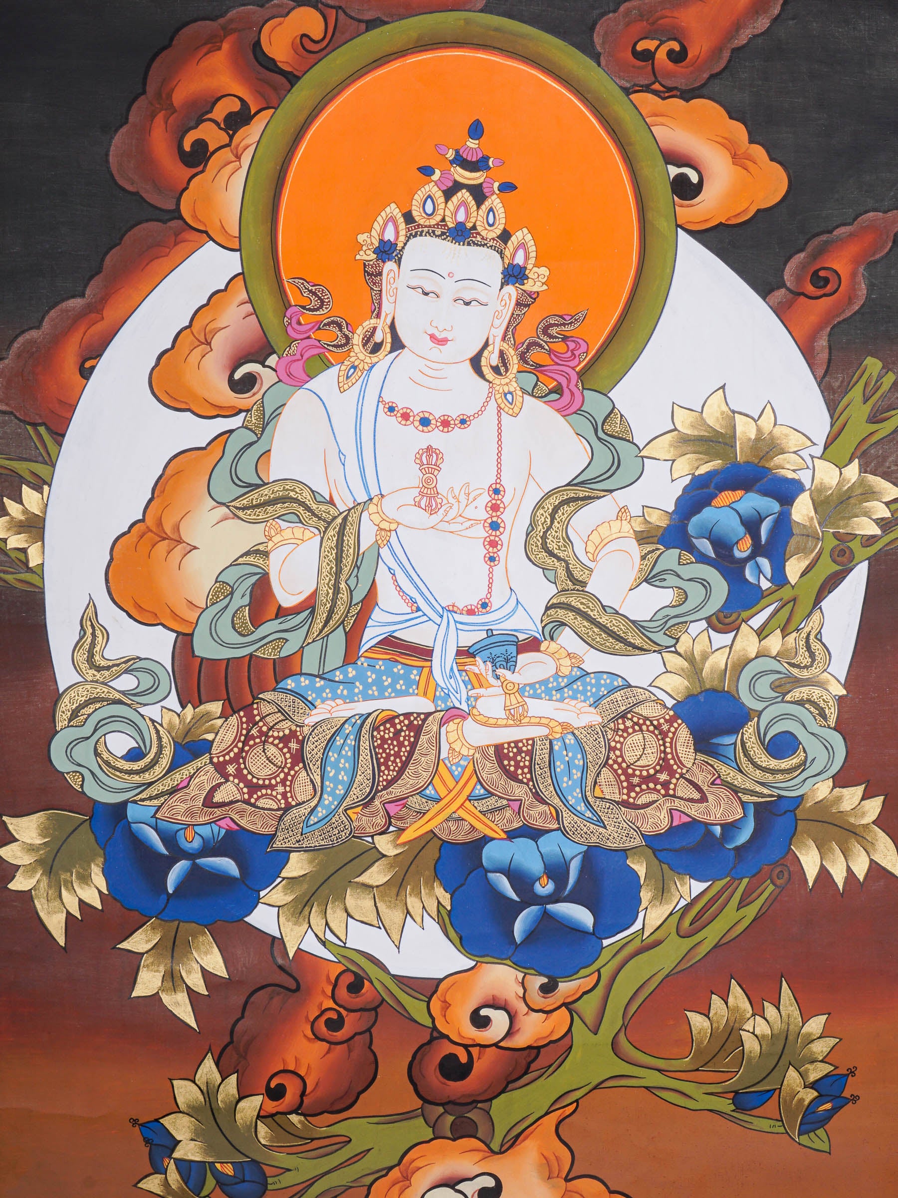 Vajrasattva Thangka - Tibetan Painting