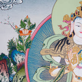 Vajrasattva Thangka - Handpainted art