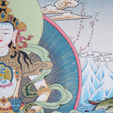 Vajrasattva Thangka - Handpainted art