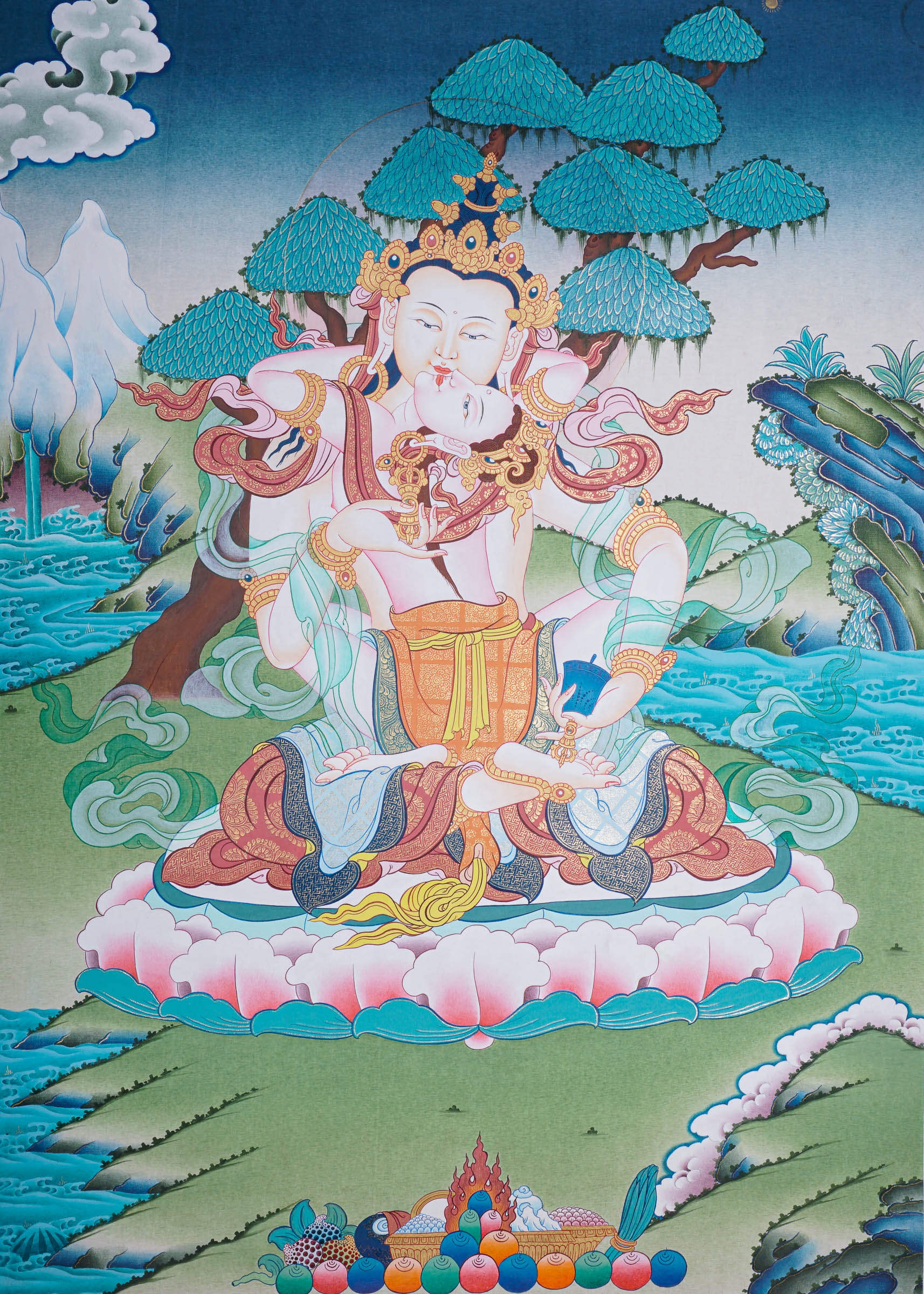 Vajra Shakti Tibetan Thangka art