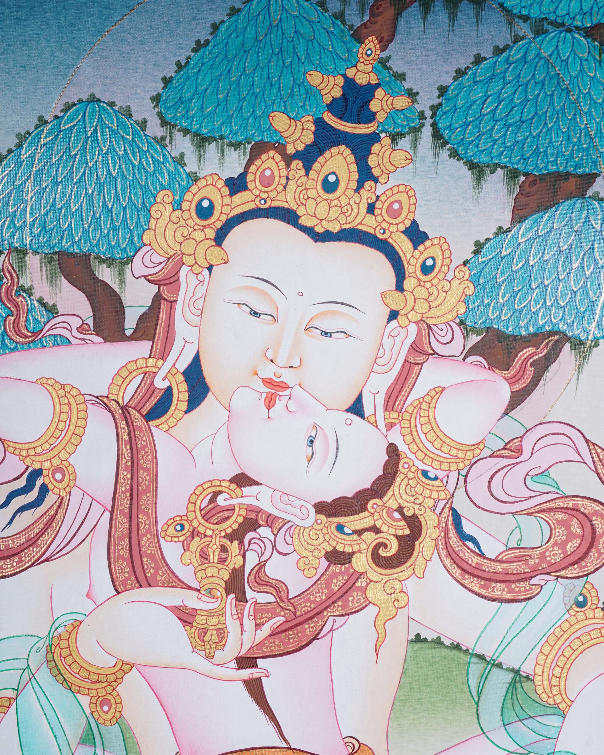 Vajra Shakti Tibetan Thangka art