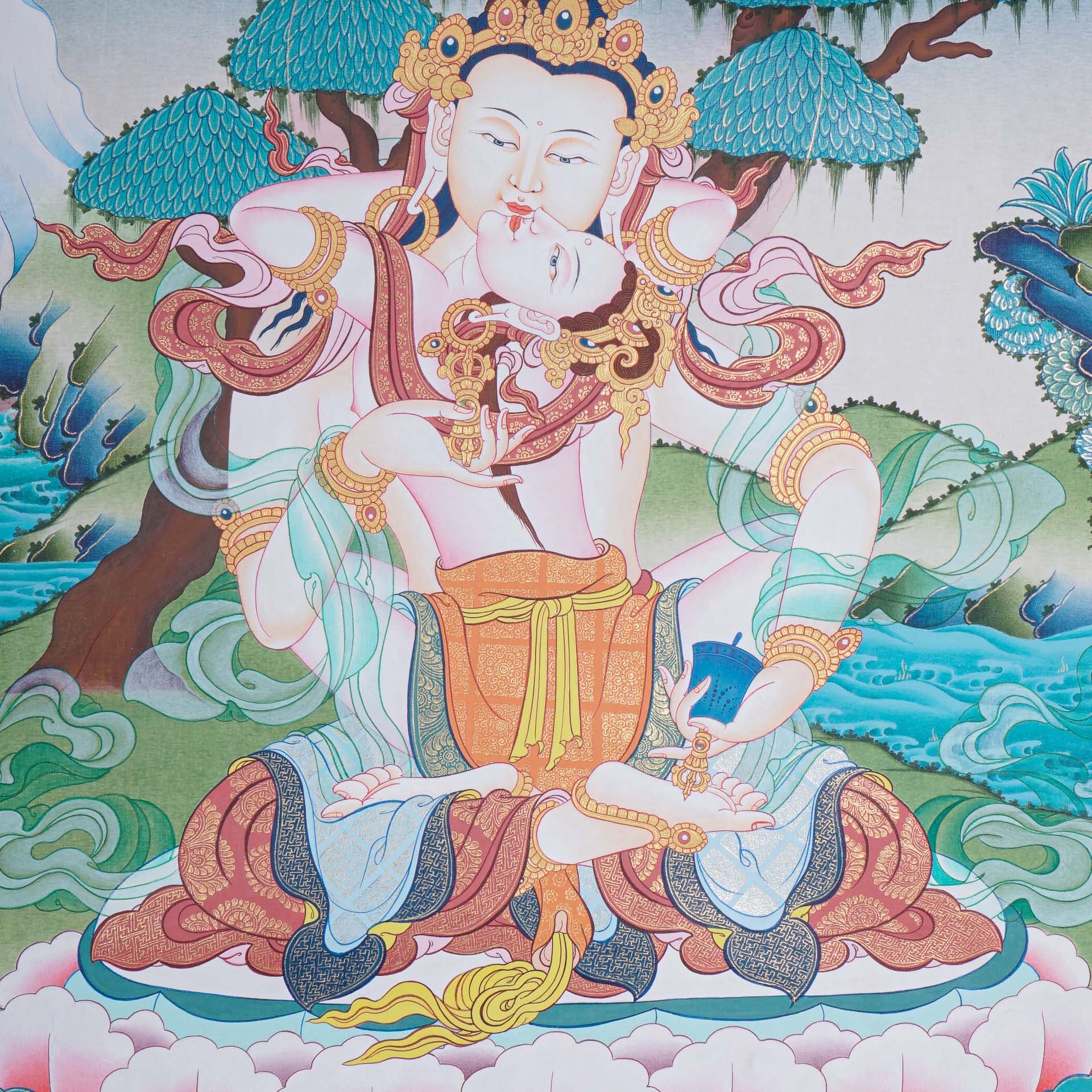 Vajra Shakti Tibetan Thangka art