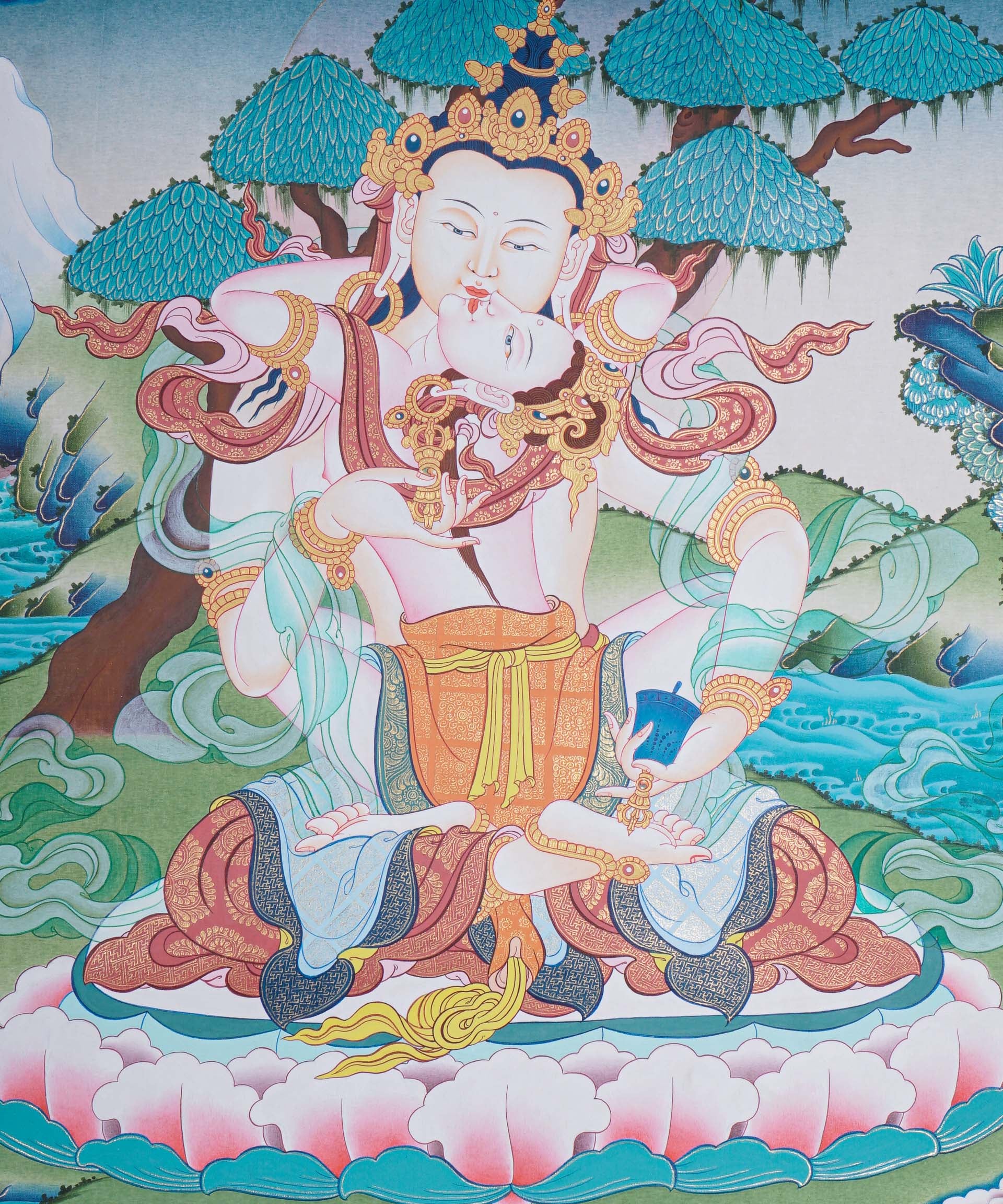 Vajra Shakti Tibetan Thangka art