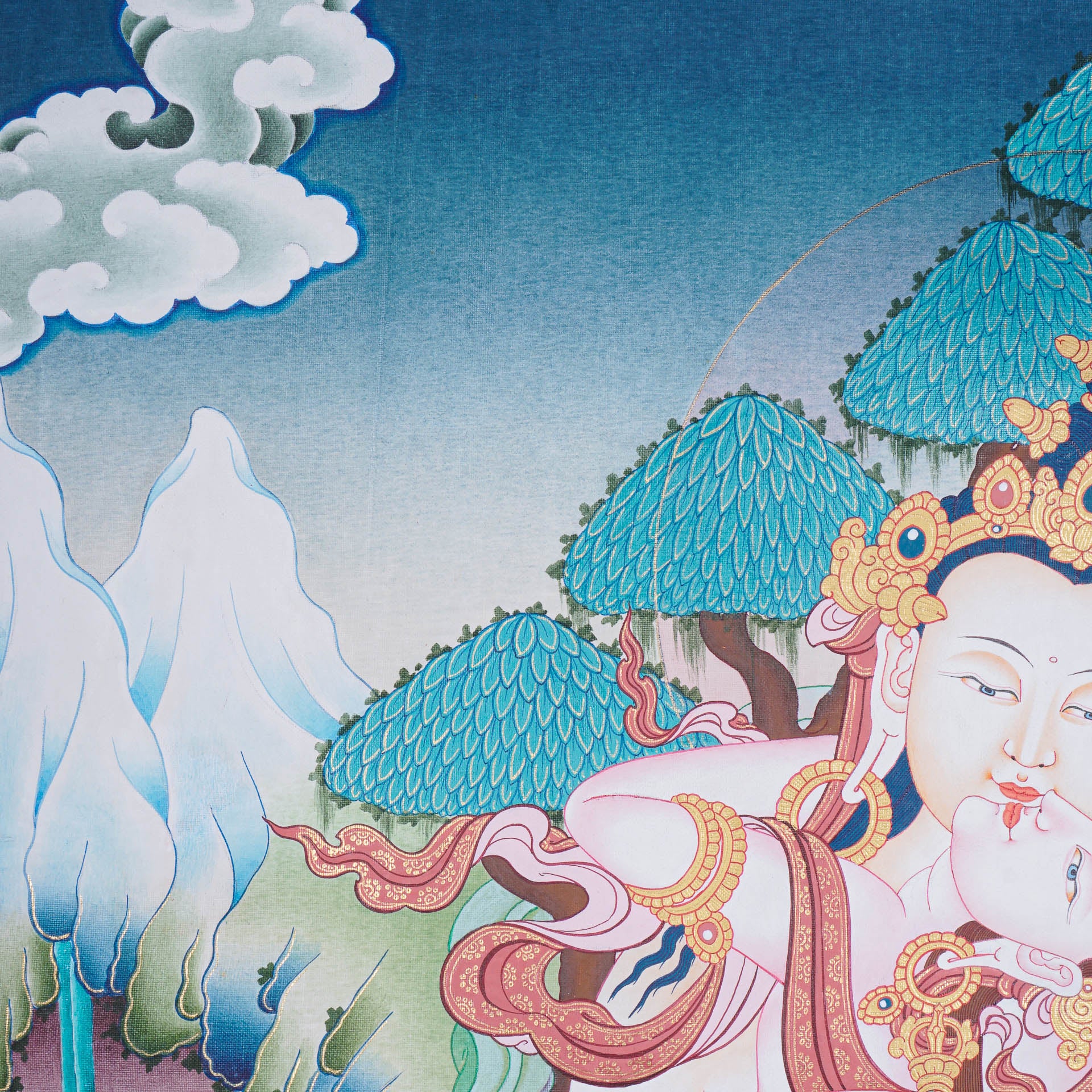 Vajra Shakti Tibetan Thangka art