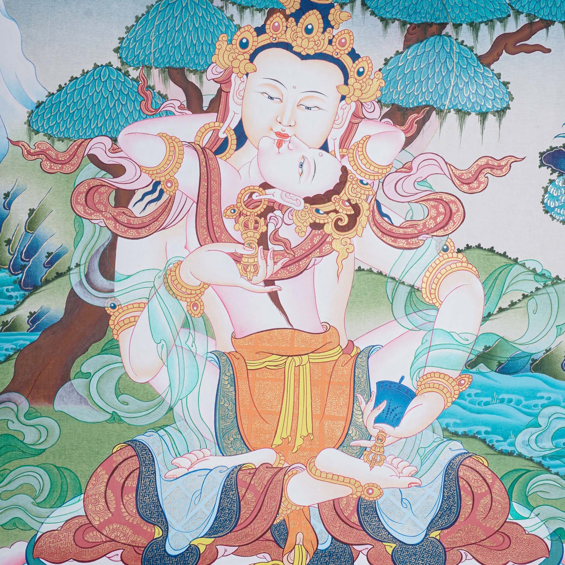 Vajra Shakti Tibetan Thangka art