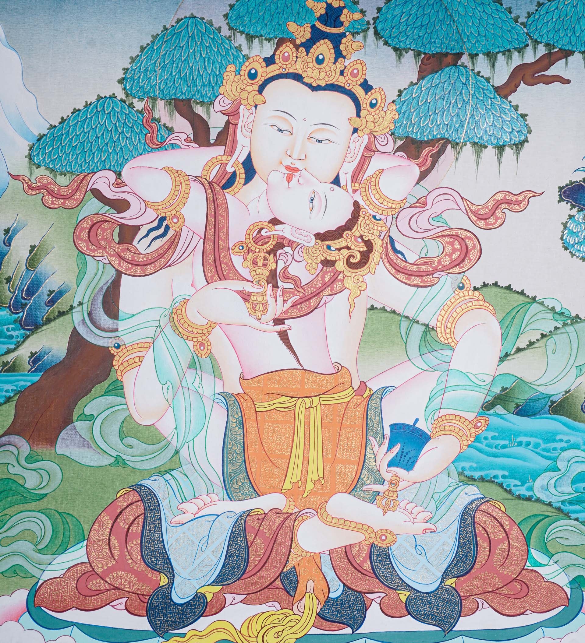 Vajra Shakti Tibetan Thangka art