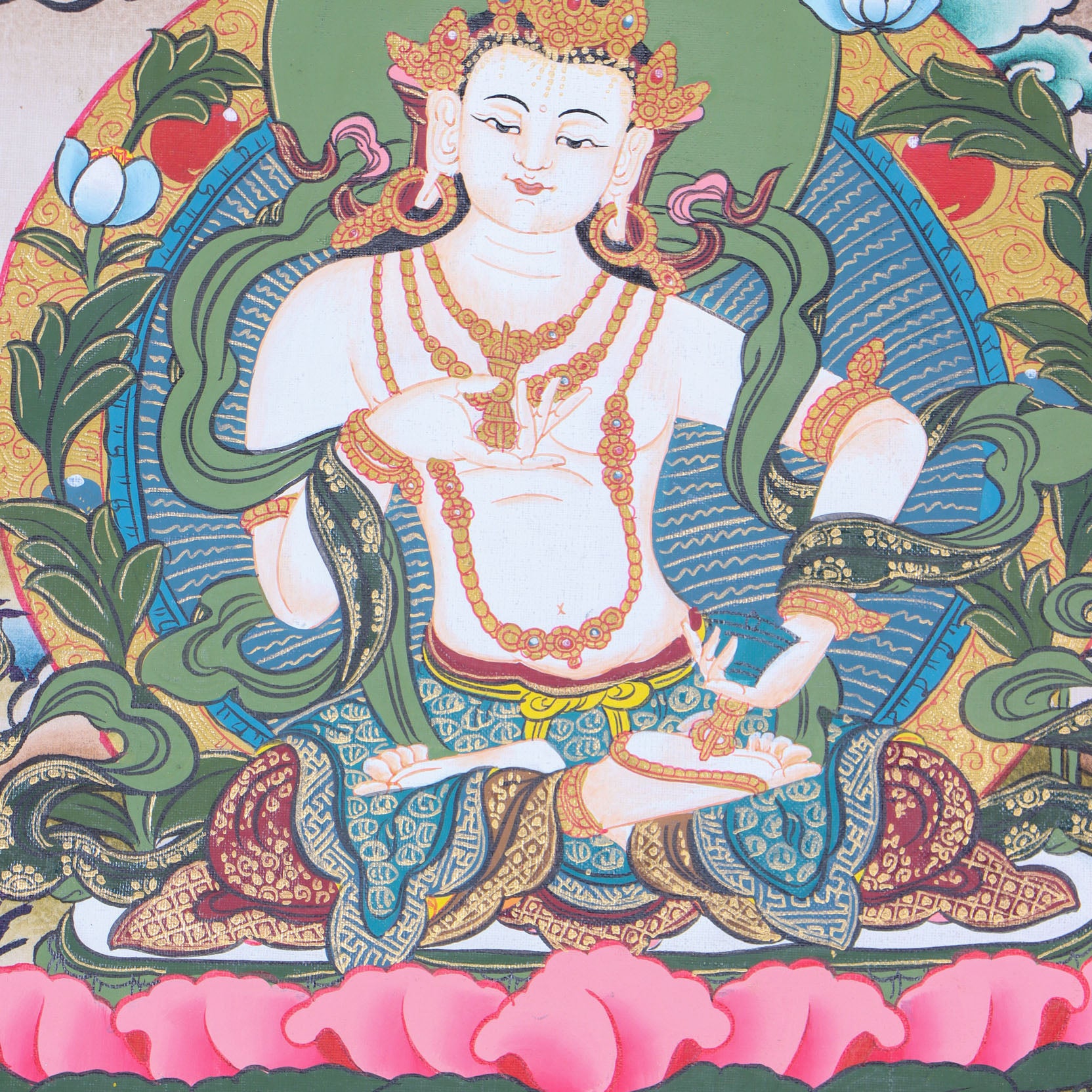 Vajrasattva Thangka Painting for spiritual creativity.