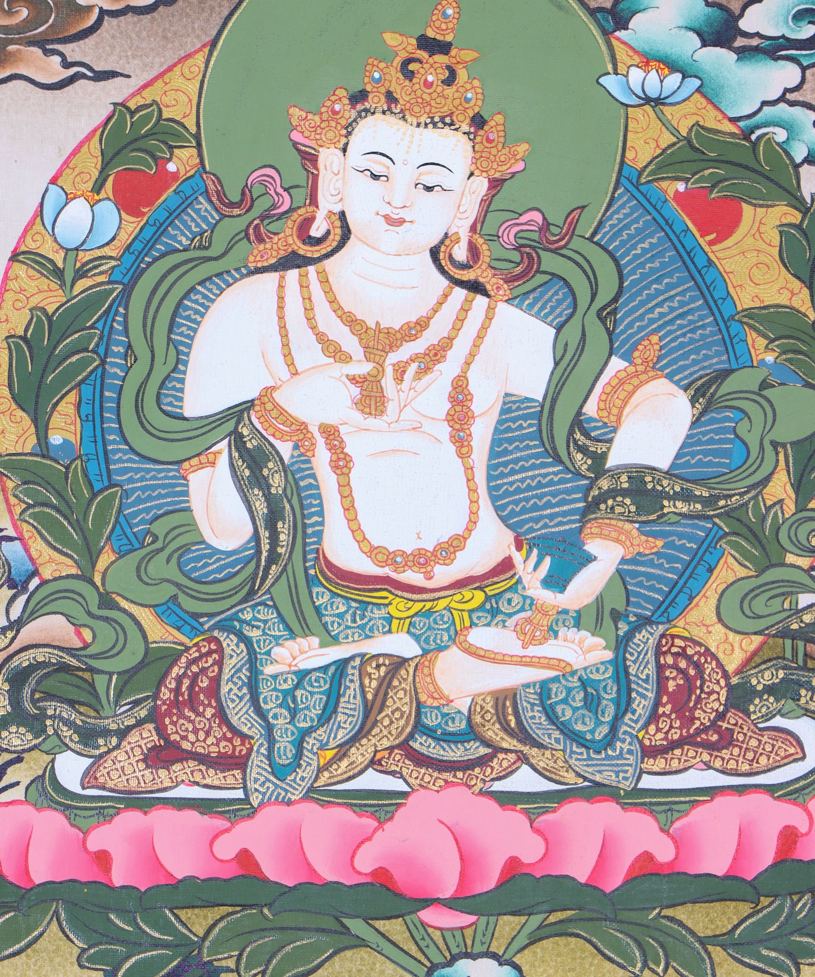 Vajrasattva Thangka Painting for spiritual creativity.