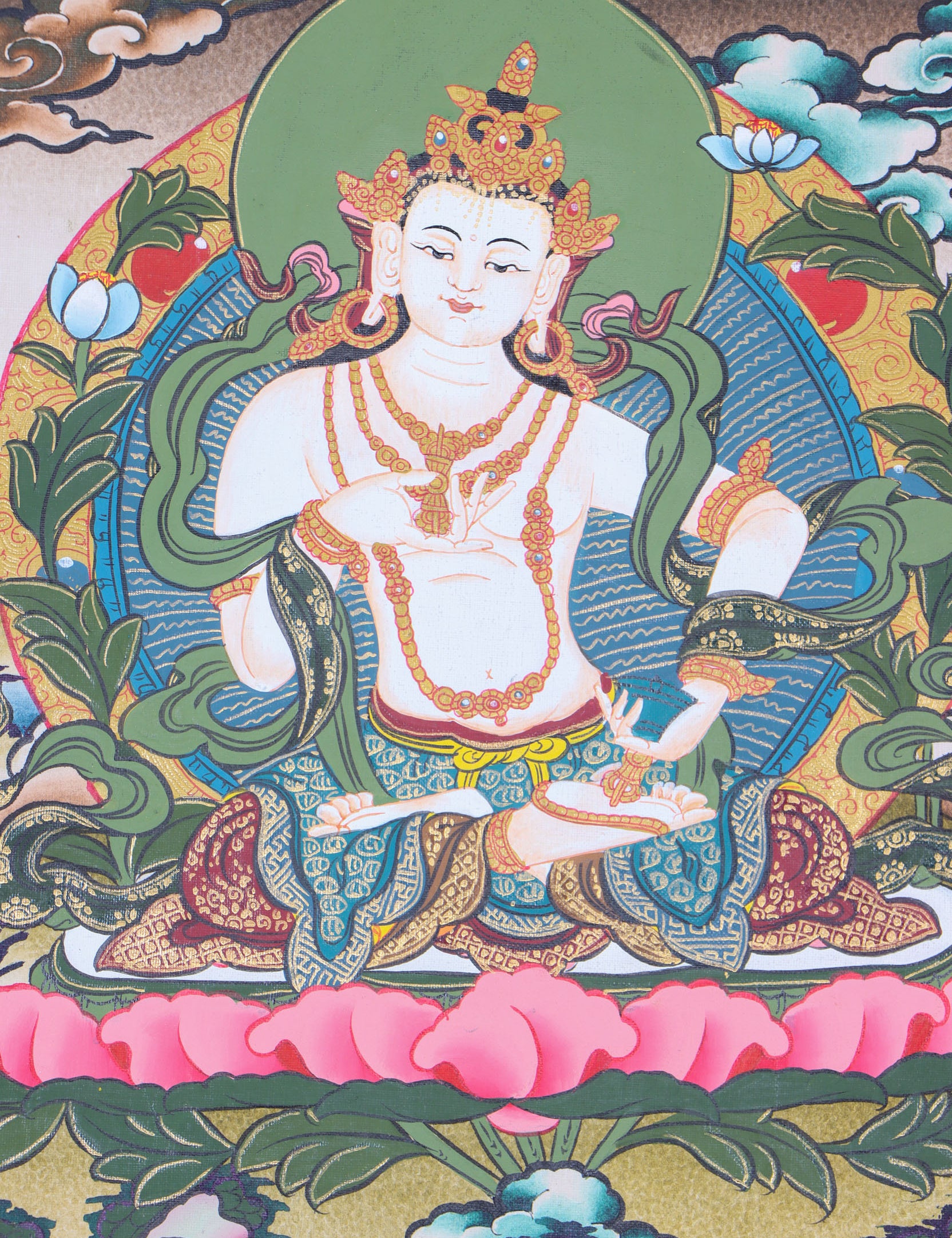 Vajrasattva Thangka Painting for spiritual creativity.