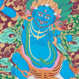 Vajrapani Thangka for  removal of obstacles, spiritual strength, and protection.