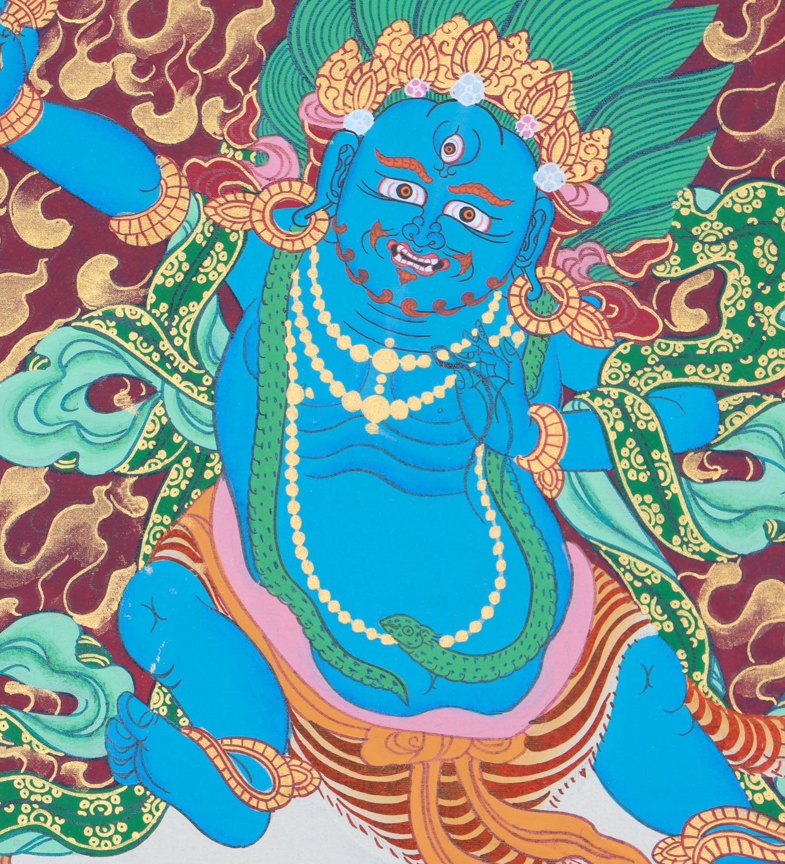 Vajrapani Thangka for  removal of obstacles, spiritual strength, and protection.