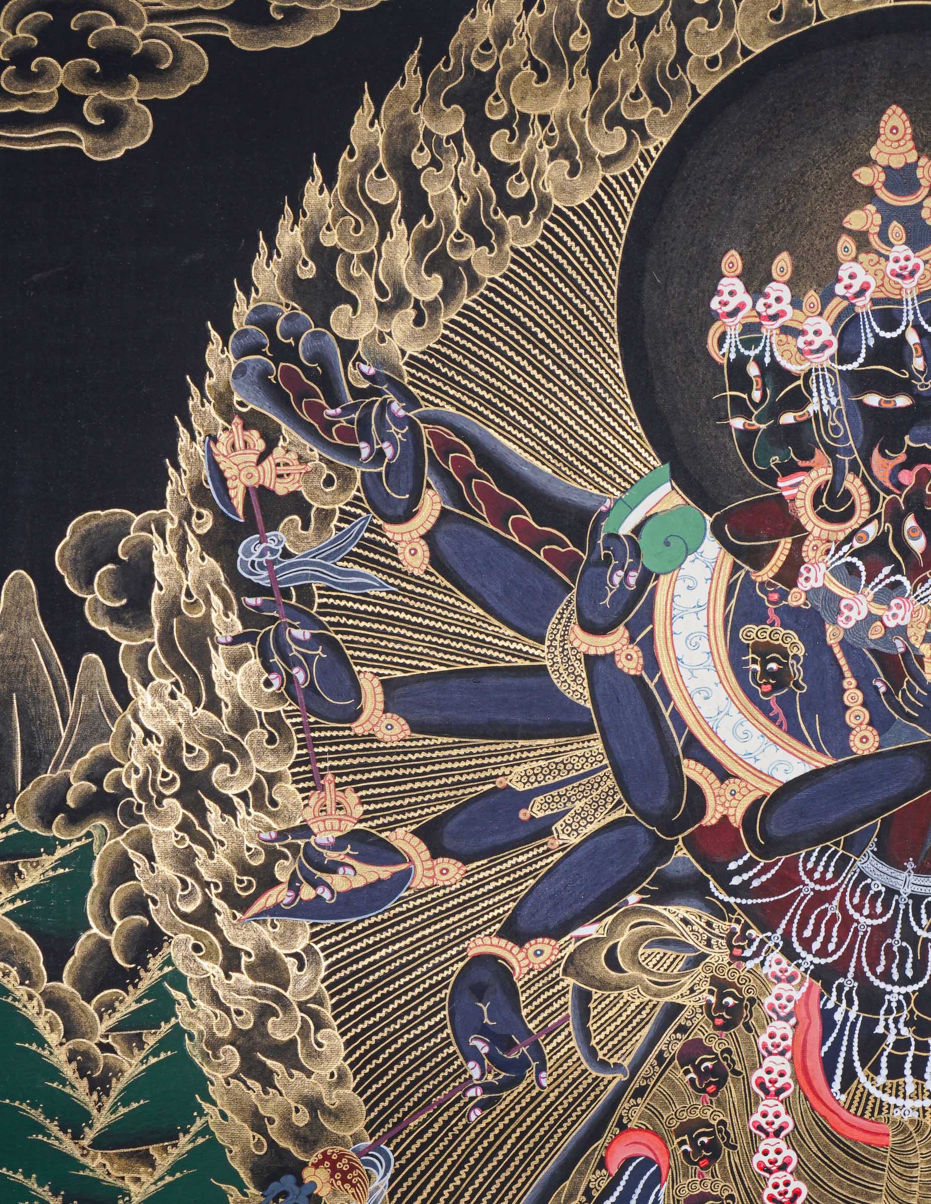 Chakrasambhara Shakti Thangka Painting for meditation and spirituality.