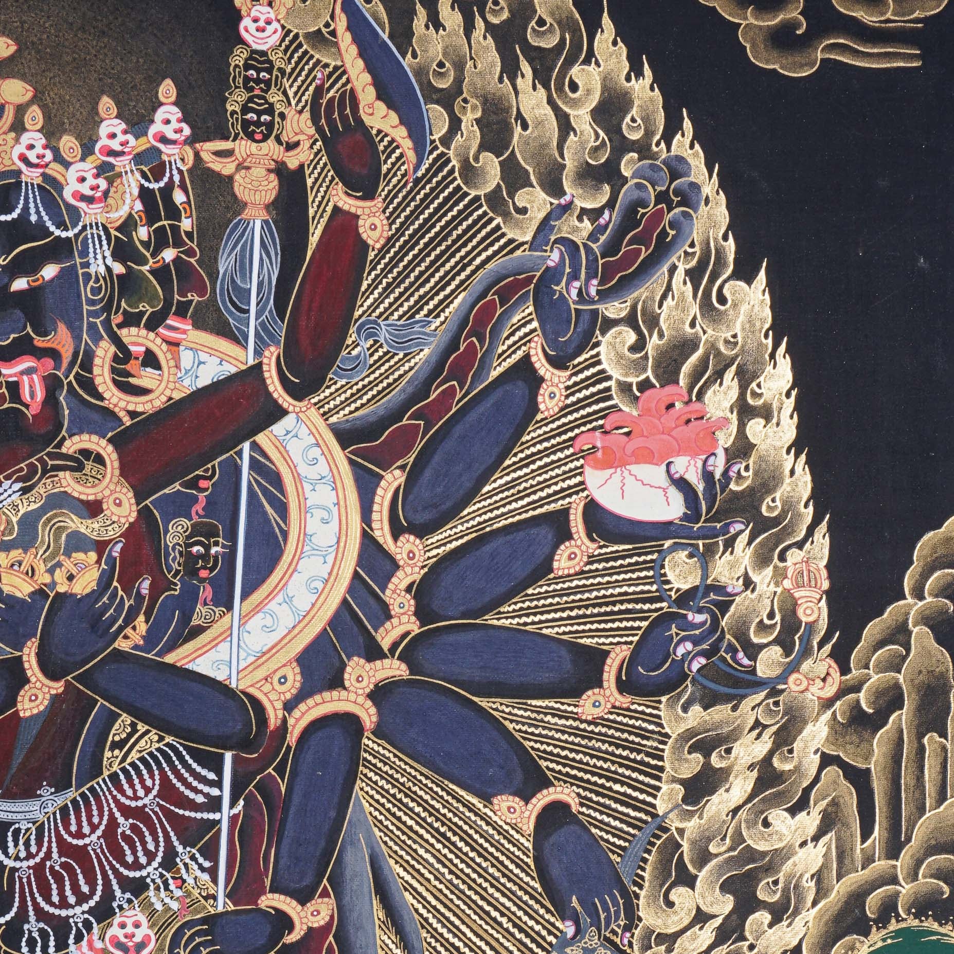 Chakrasambhara Shakti Thangka Painting for meditation and spirituality.