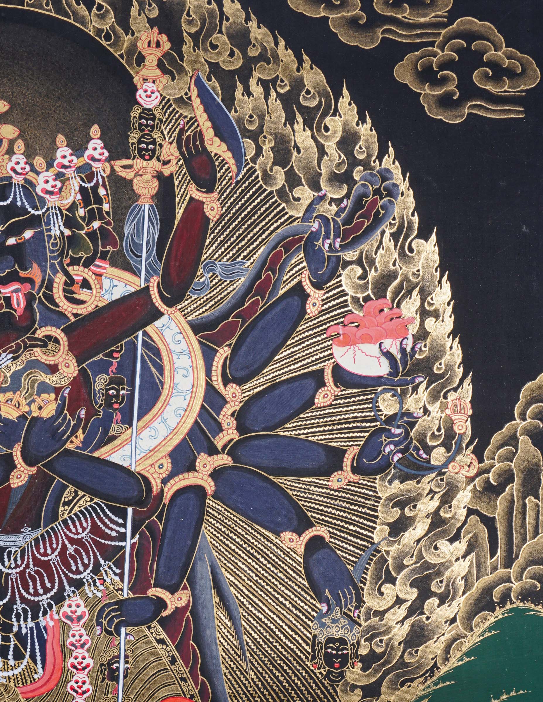 Chakrasambhara Shakti Thangka Painting for meditation and spirituality.