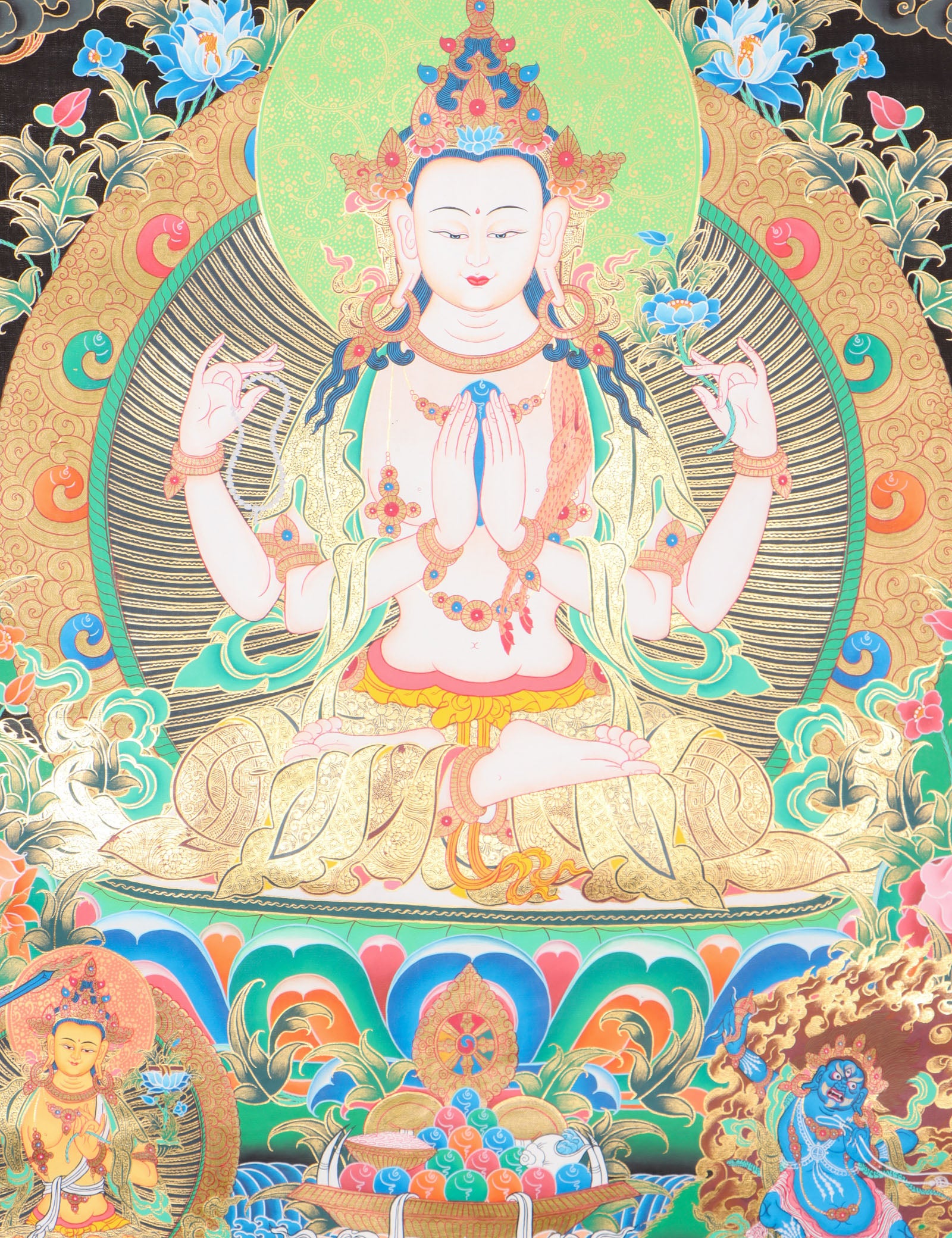 Chengresi Thangka for Wall decor.